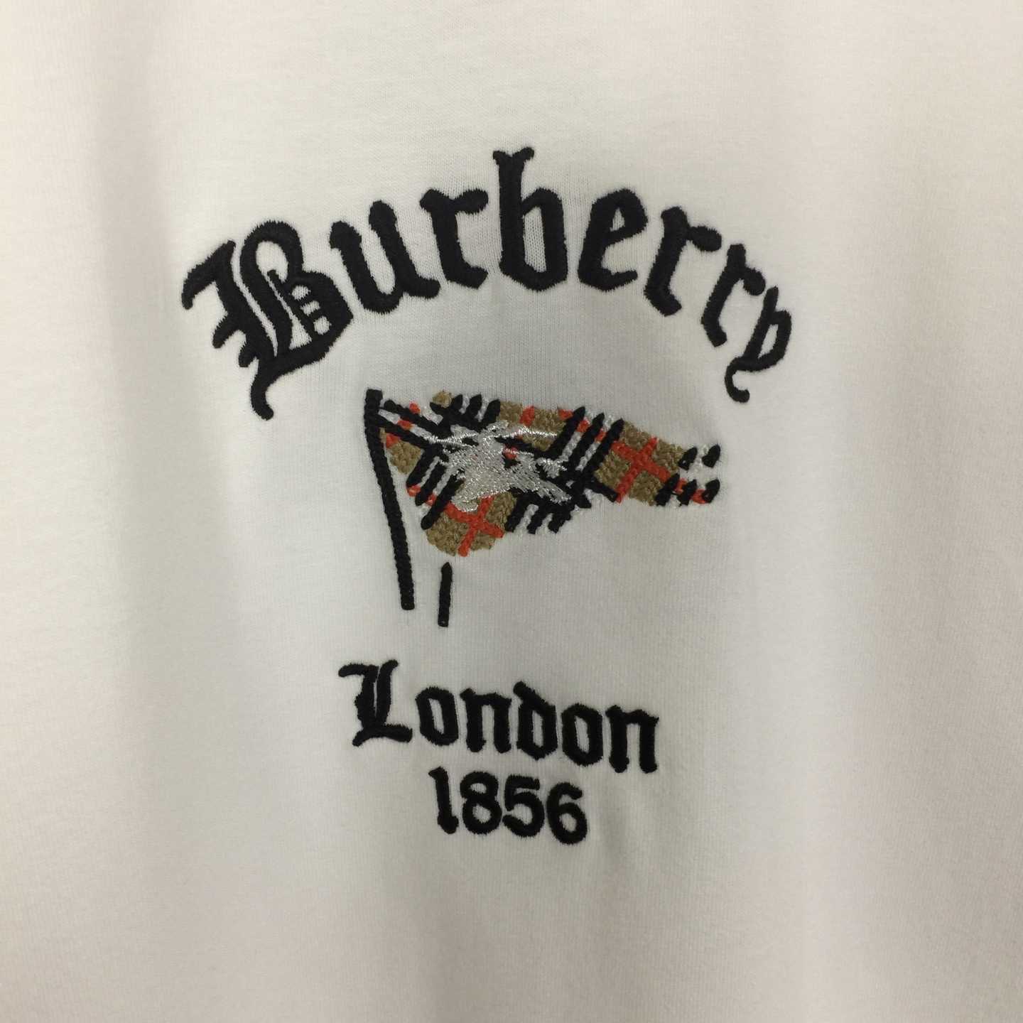 Burberry Check Flag Cotton T-shirt - FashionPlug