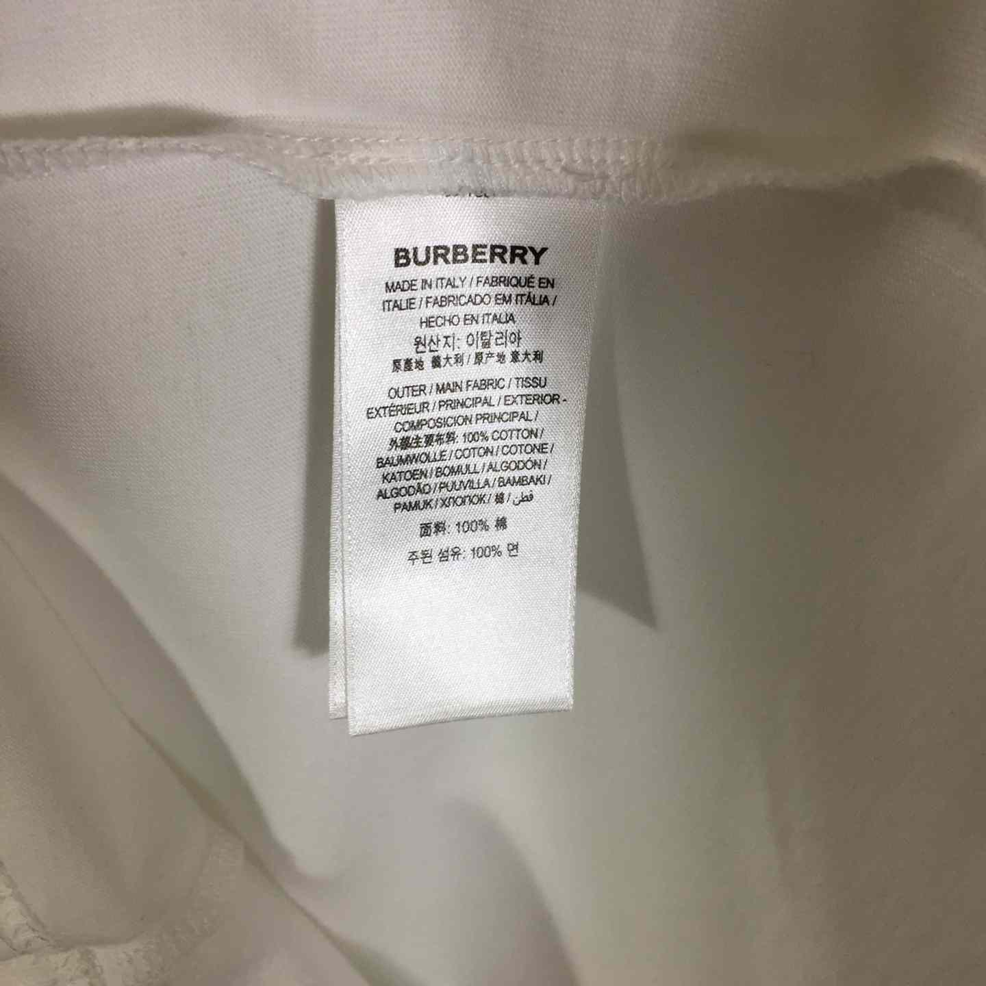 Burberry Check Flag Cotton T-shirt - FashionPlug