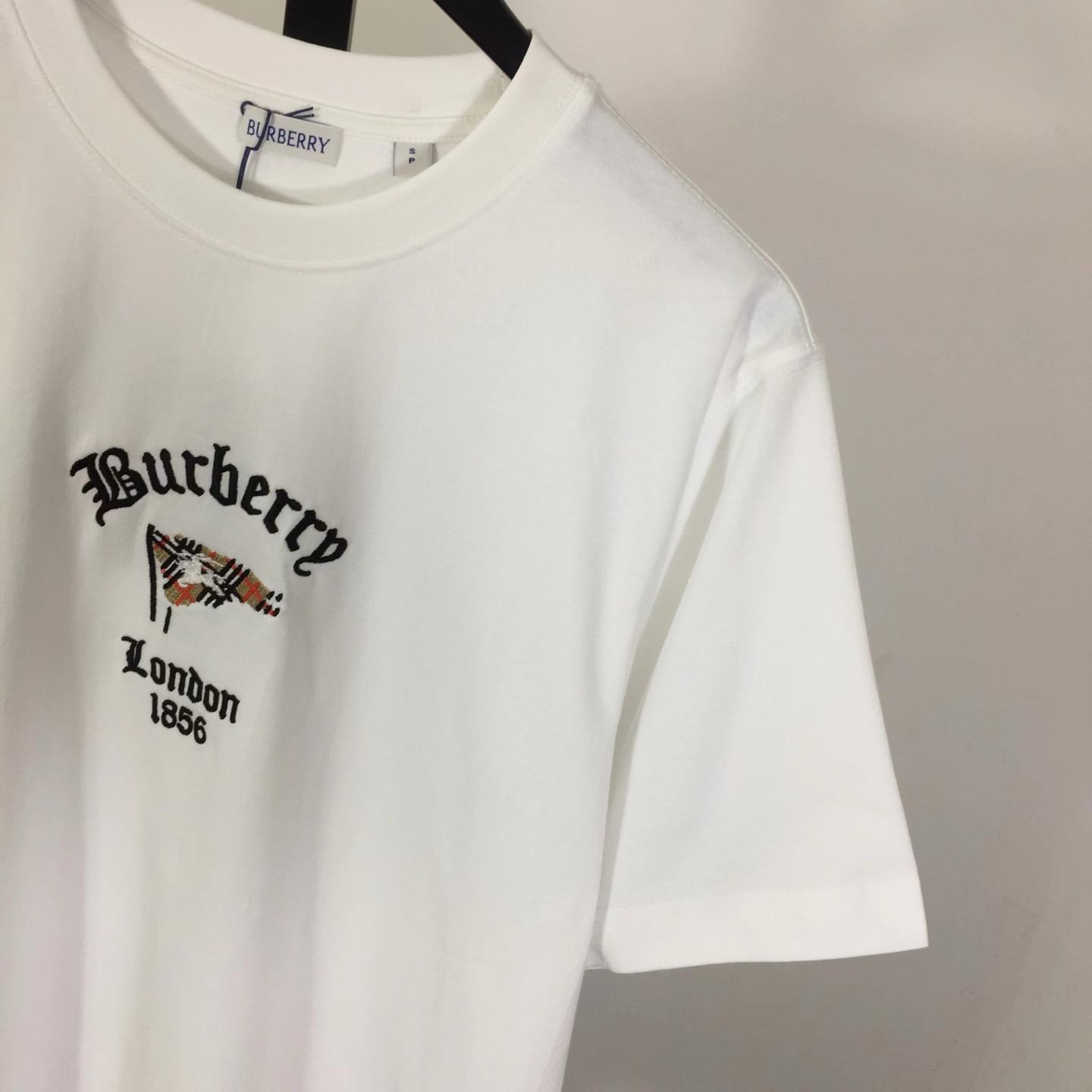 Burberry Check Flag Cotton T-shirt - FashionPlug