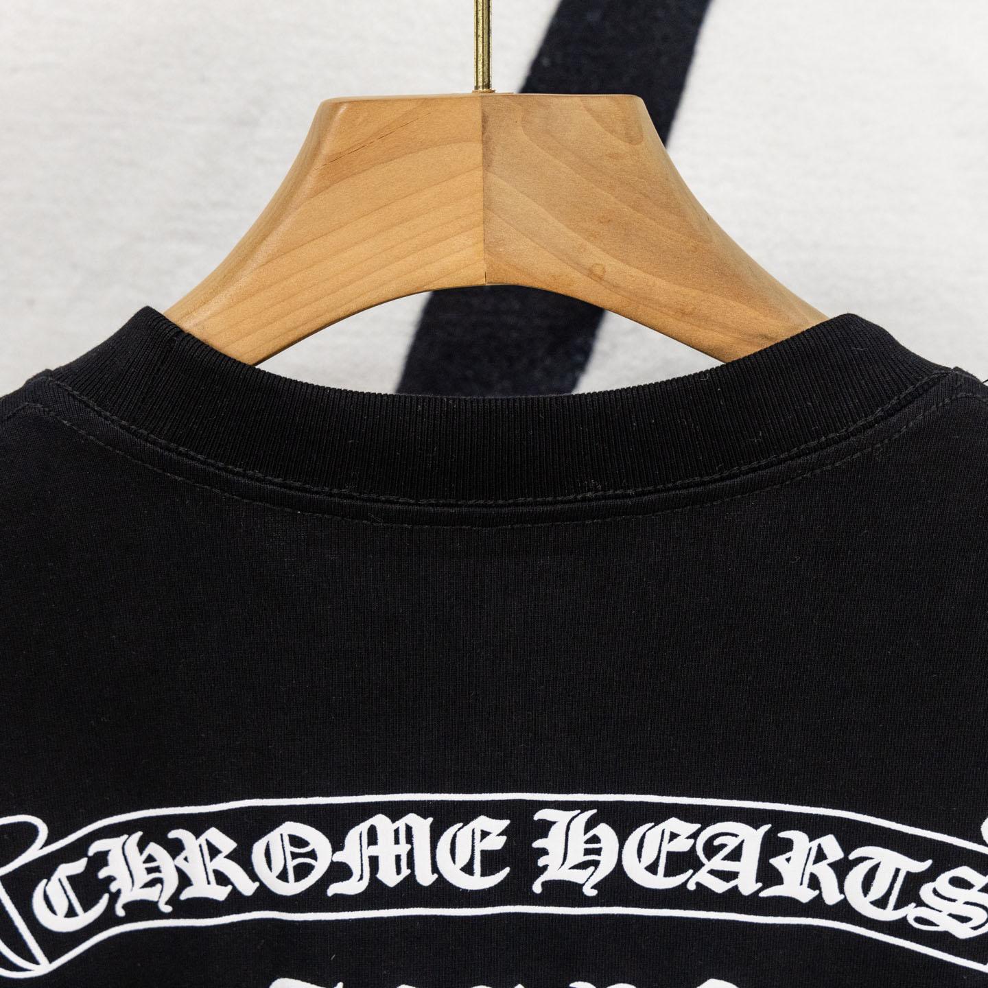 Chrome Hearts Scroll Osaka T-Shirt 'Black' - FashionPlug