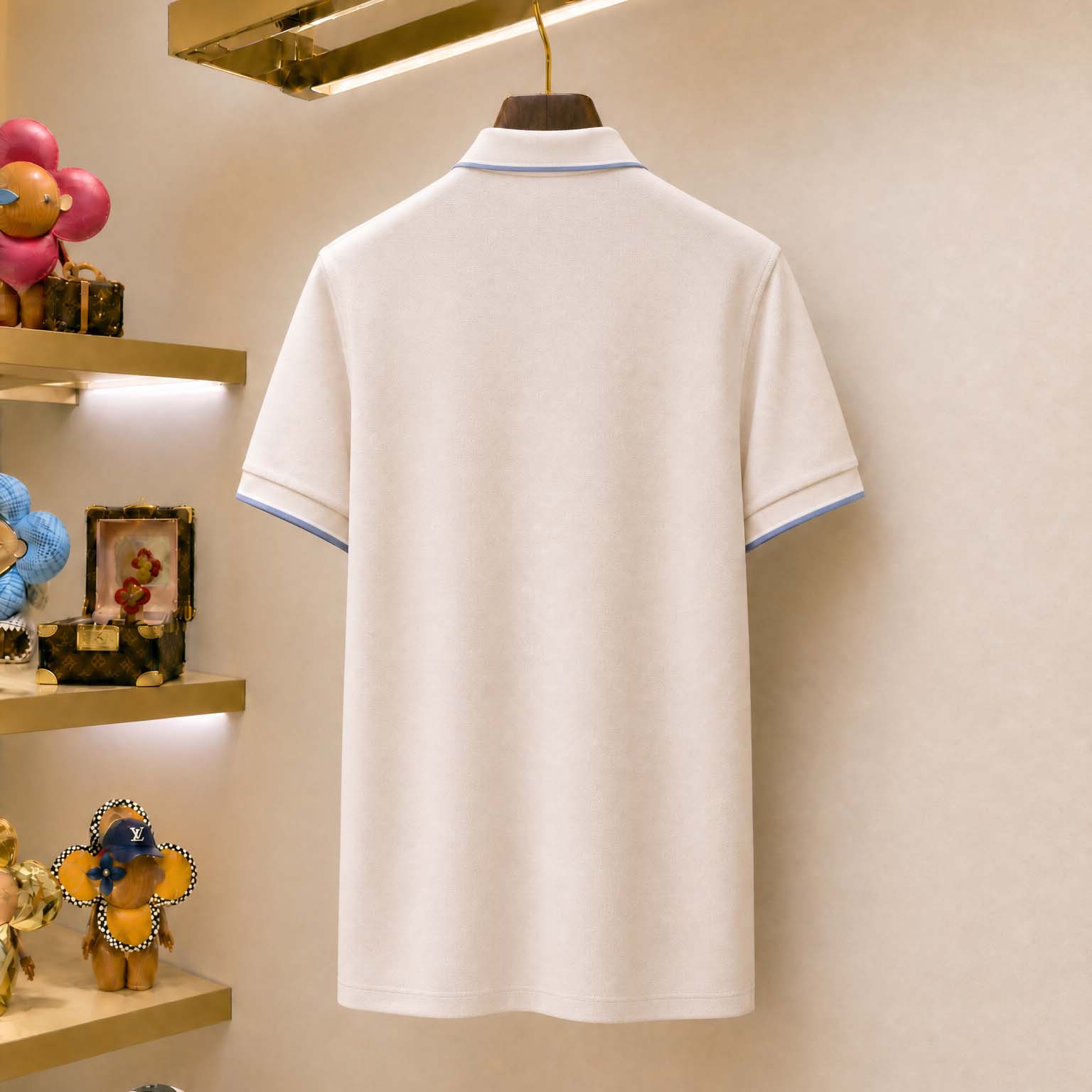Burberry Logo Collar Cotton Polo Shirt - FashionPlug