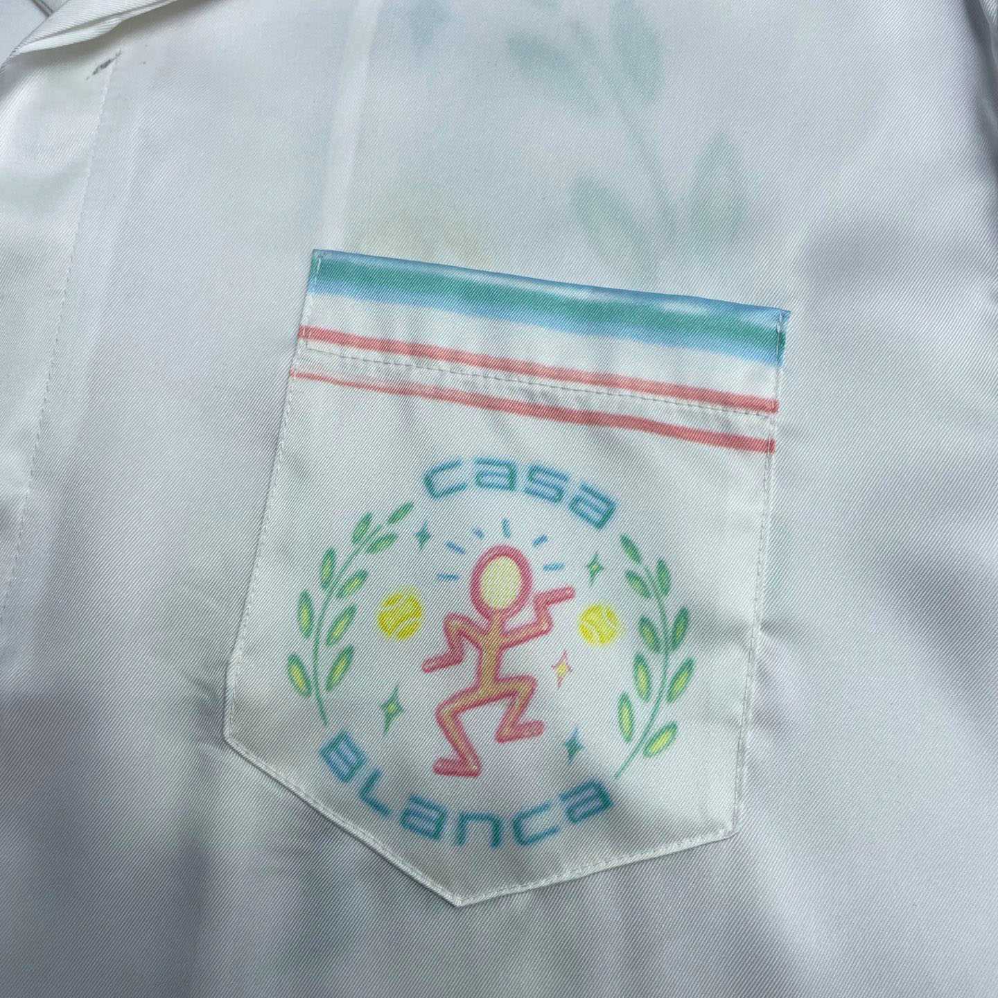 Casablanca Graphic-Print Silk Shirt  CA3576 - FashionPlug