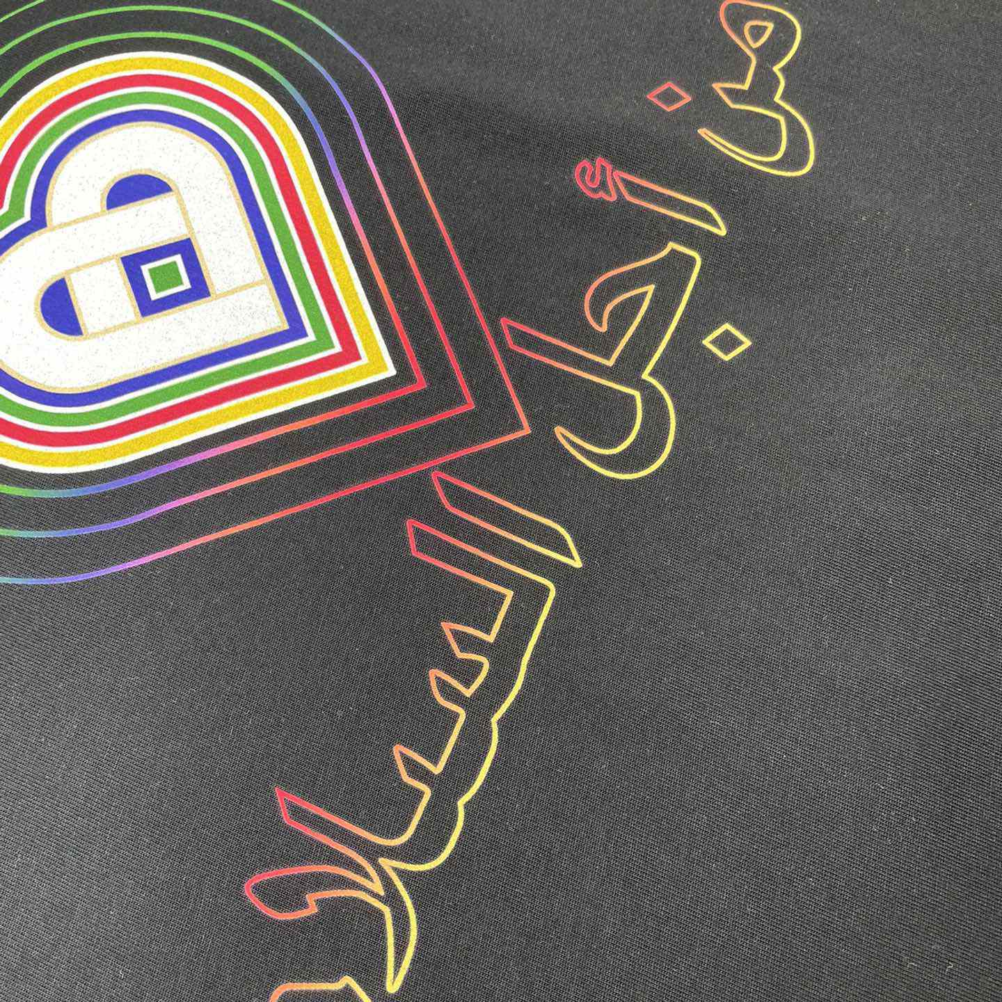 Casablanca For The Peace Gradient Printed T-Shirt 'Black' CA5072 - FashionPlug
