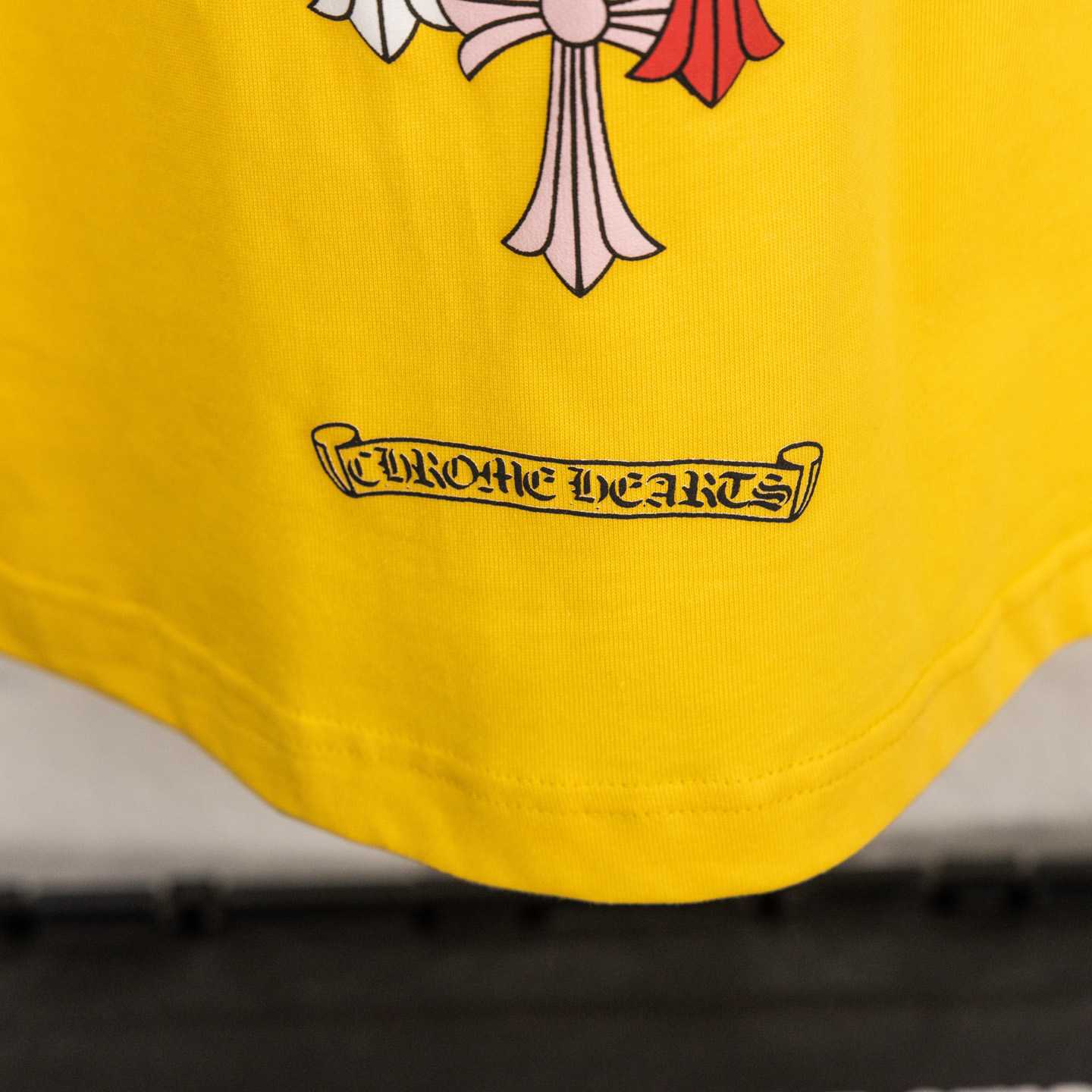 Chrome Hearts Multicolor Cross T-Shirt 'Yellow' - FashionPlug
