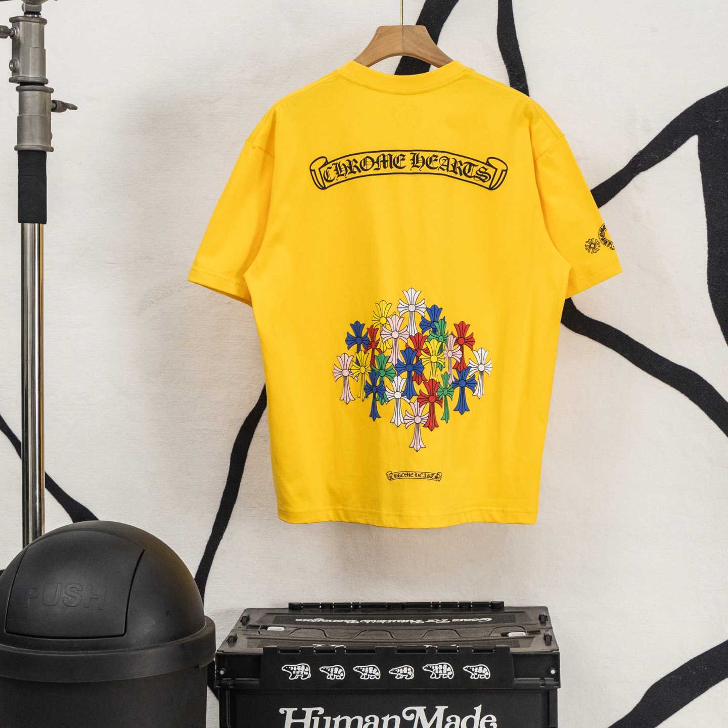 Chrome Hearts Multicolor Cross T-Shirt 'Yellow' - FashionPlug