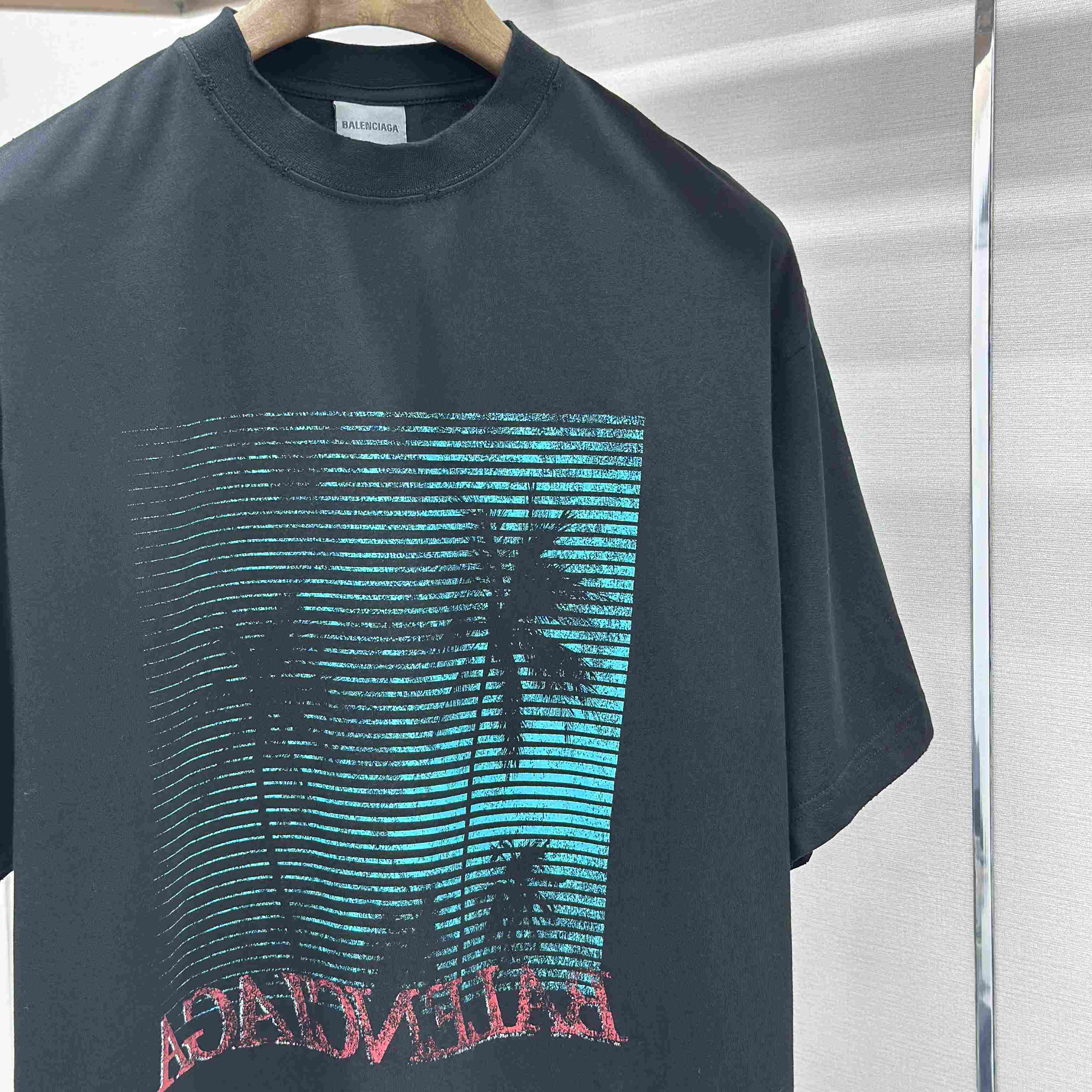 Balenciaga Printed Cotton-Jersey T-Shirt - FashionPlug