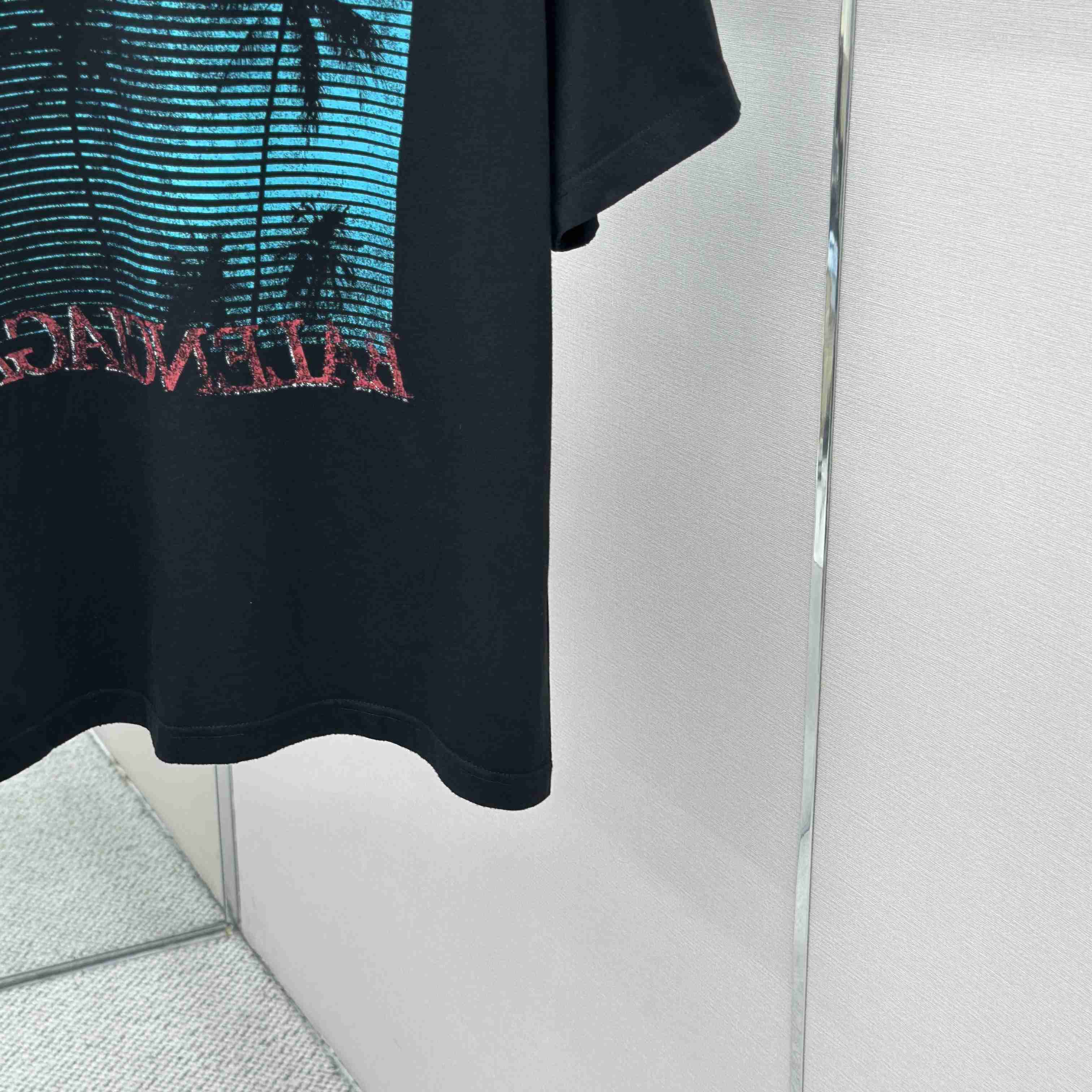 Balenciaga Printed Cotton-Jersey T-Shirt - FashionPlug