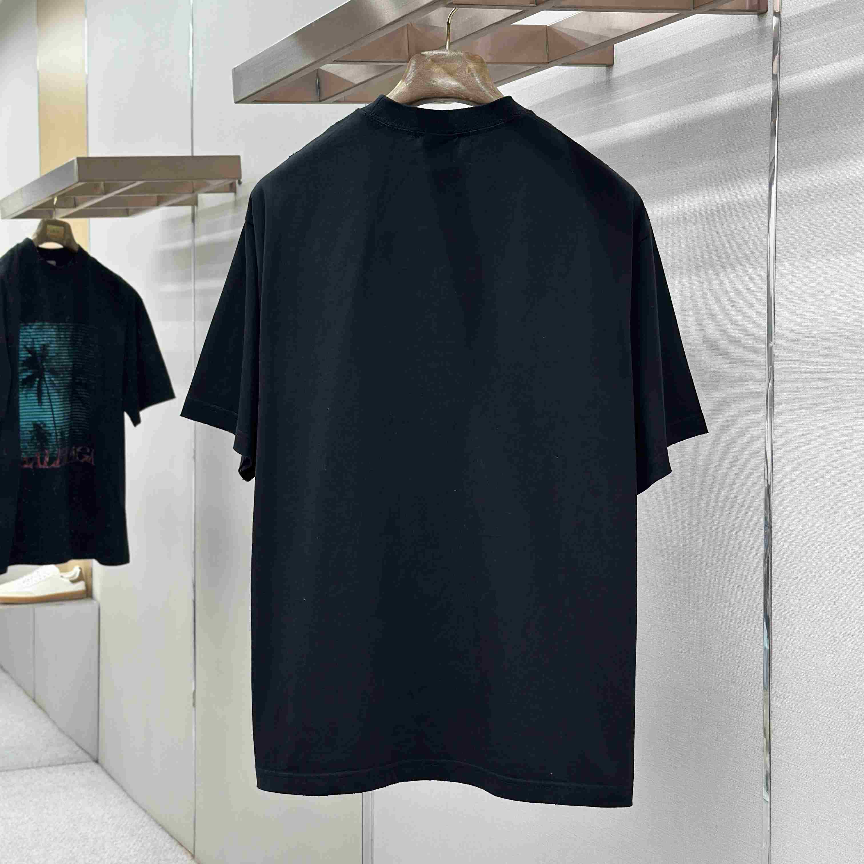 Balenciaga Printed Cotton-Jersey T-Shirt - FashionPlug
