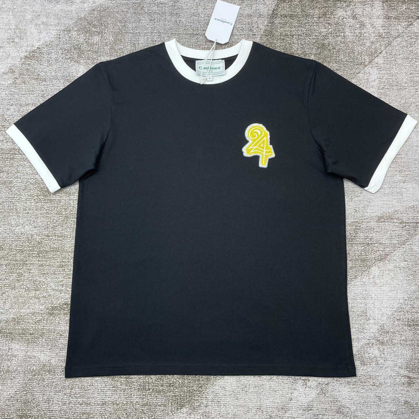 Casablanca Numeral Ringer T-Shirt C910 - FashionPlug