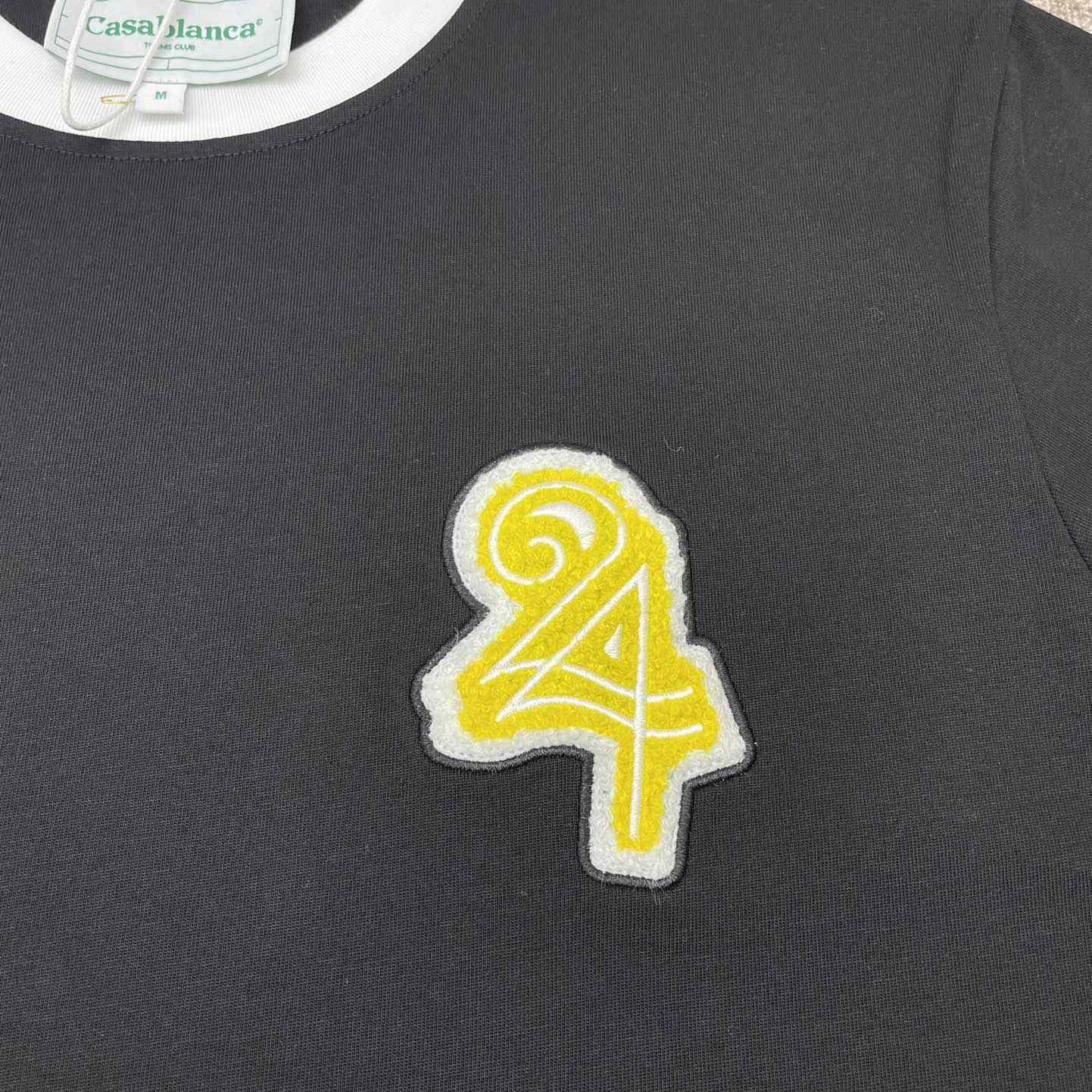 Casablanca Numeral Ringer T-Shirt C910 - FashionPlug