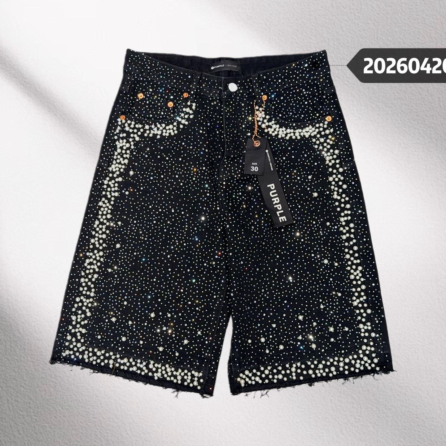 Purple-Brand Shorts   20502 - FashionPlug