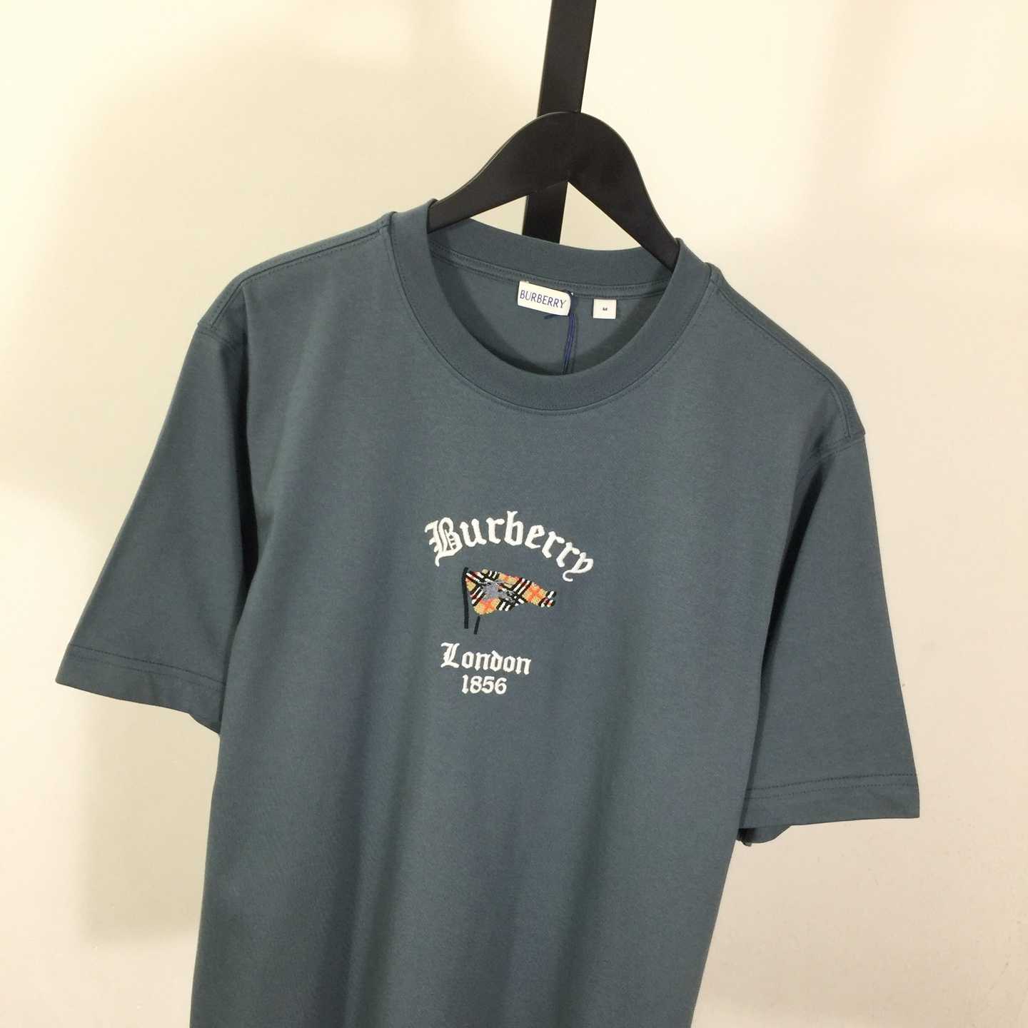 Burberry Check Flag Cotton T-shirt - FashionPlug
