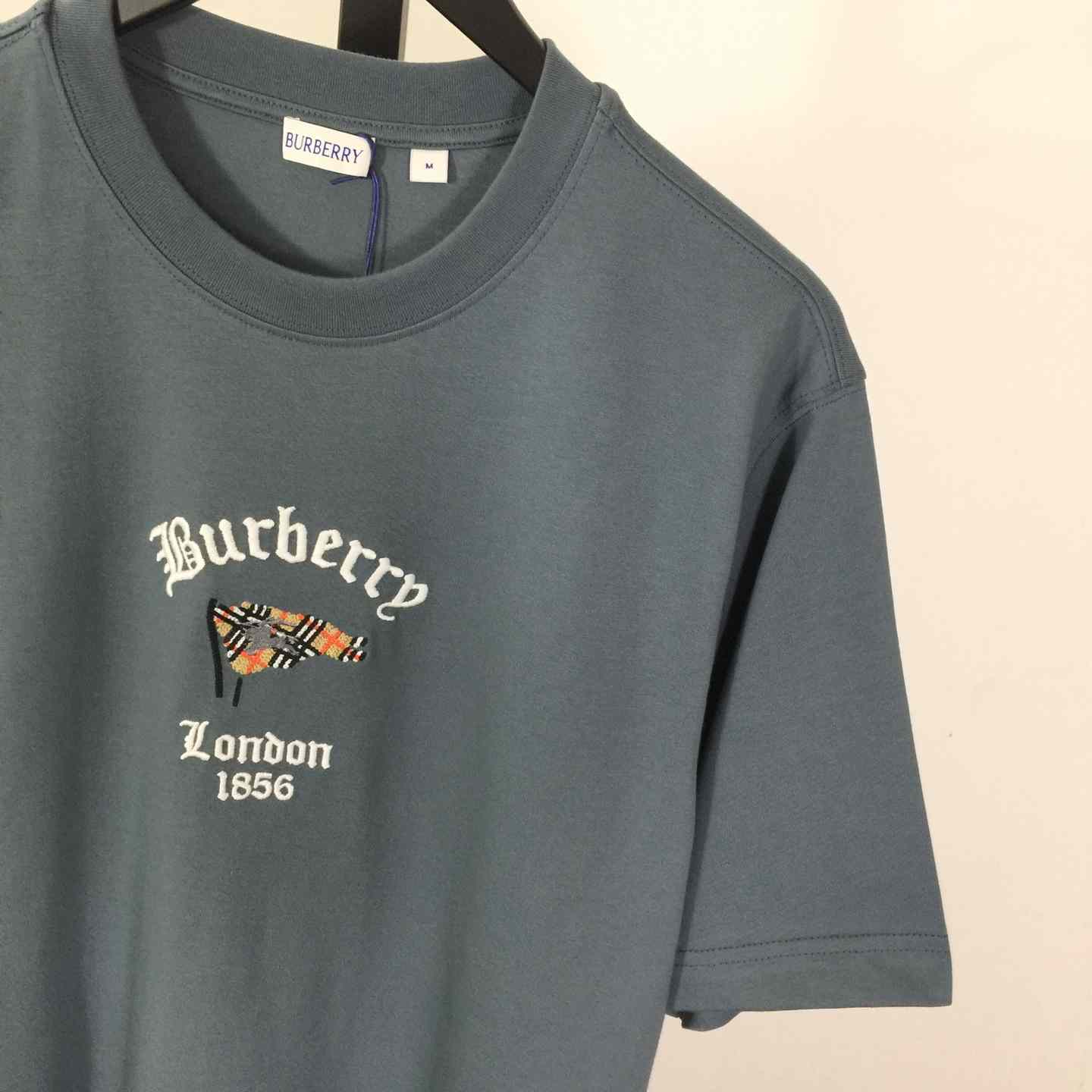 Burberry Check Flag Cotton T-shirt - FashionPlug