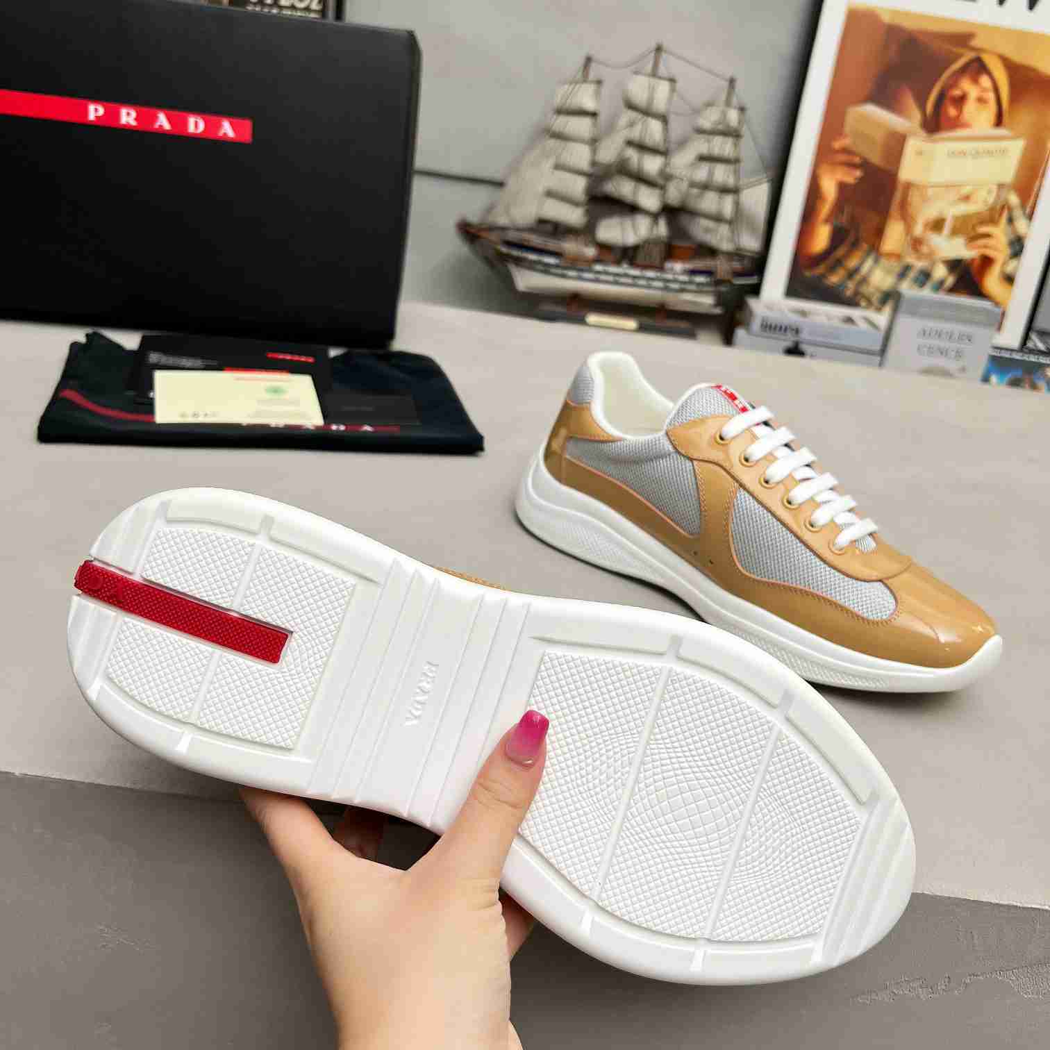Prada America's Cup Sneakers - FashionPlug