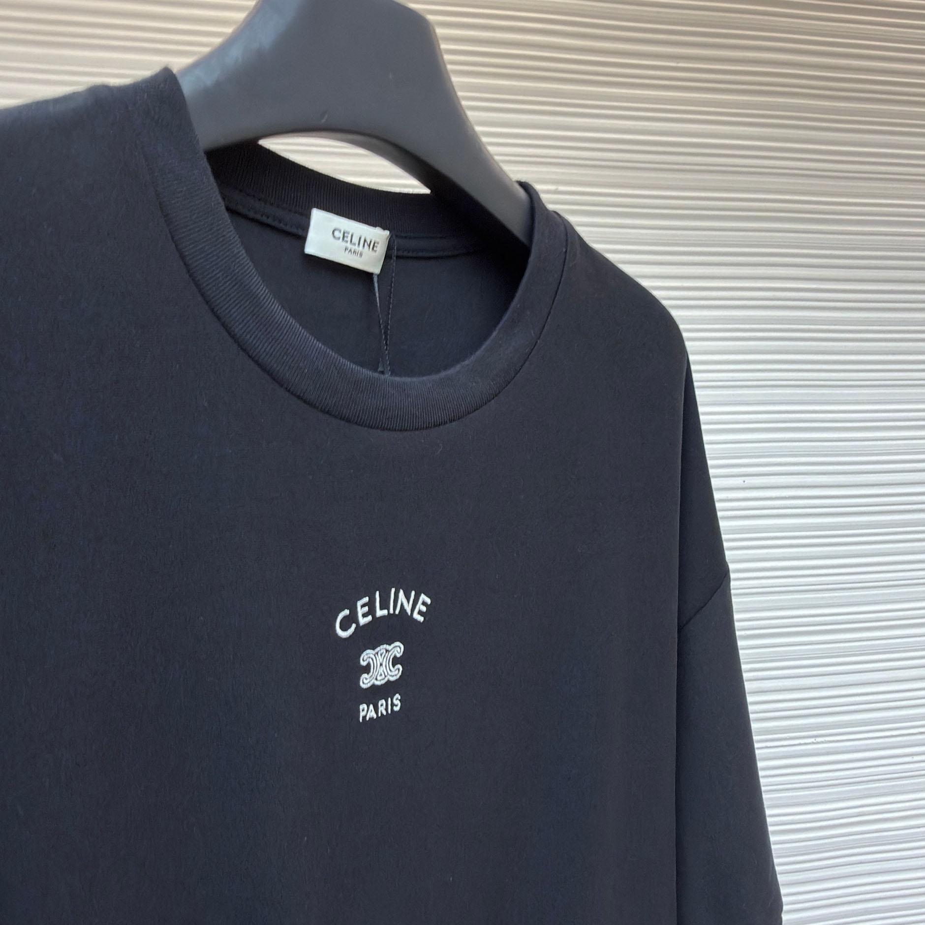 Celine   T-shirt IN Cotton Jersey - FashionPlug