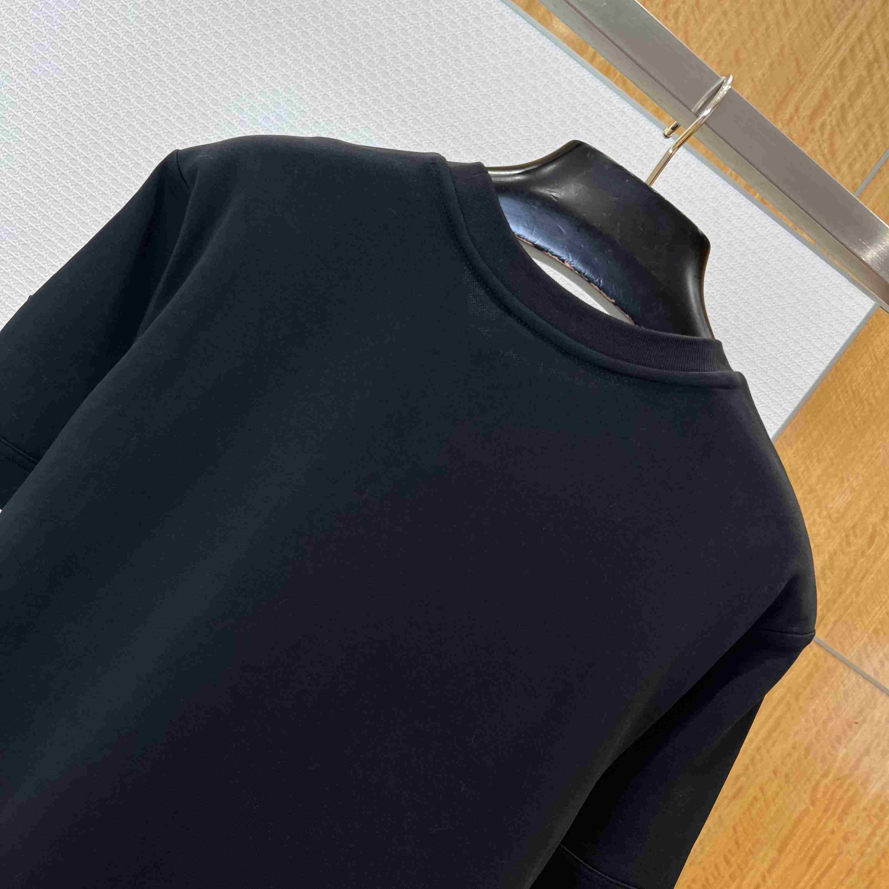 Moncler Leather-Trimmed Cotton T-Shirt - FashionPlug