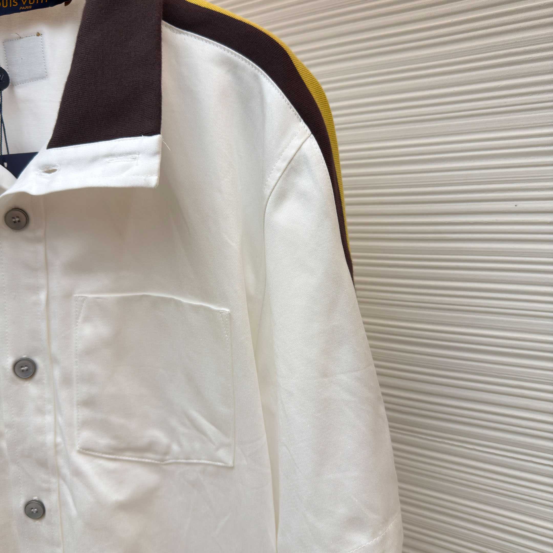 Louis Vuitton Bicolor Warm Up Short-Sleeved Shirt 1AJRET - FashionPlug