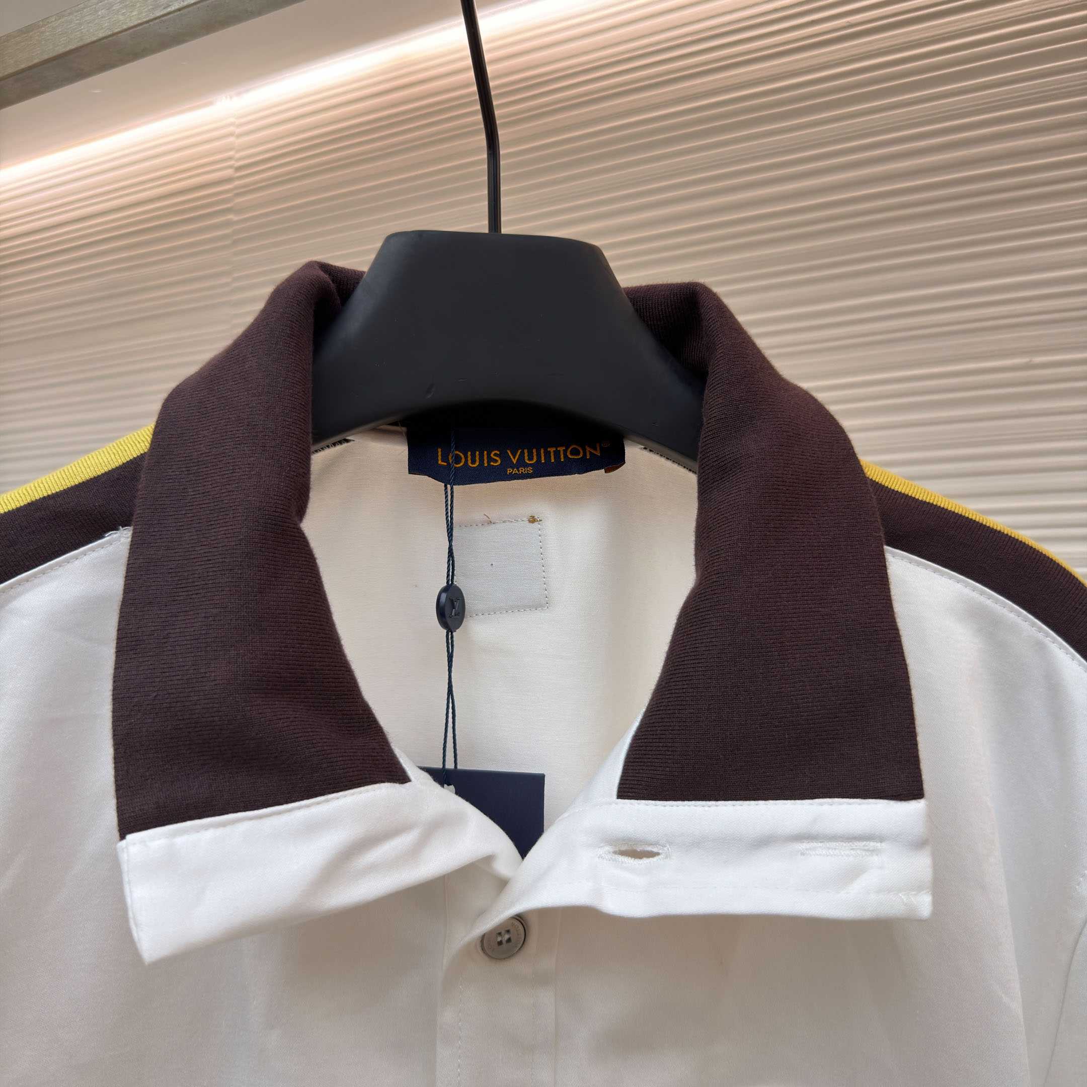 Louis Vuitton Bicolor Warm Up Short-Sleeved Shirt 1AJRET - FashionPlug