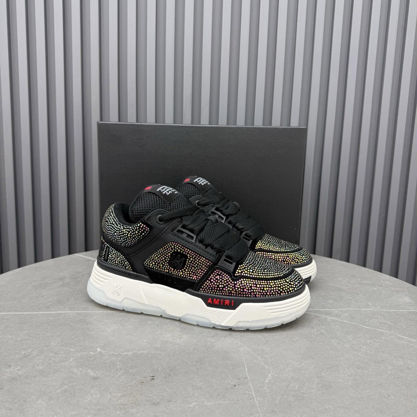 Amiri Black Crystal MA-1 Sneakers - FashionPlug
