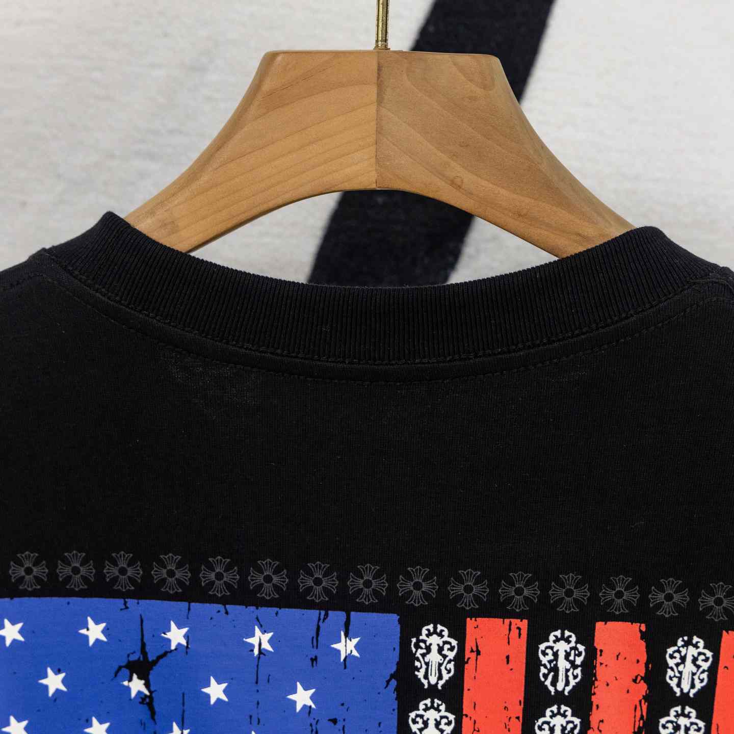 Chrome Hearts USA Flag Tee 'Black' - FashionPlug