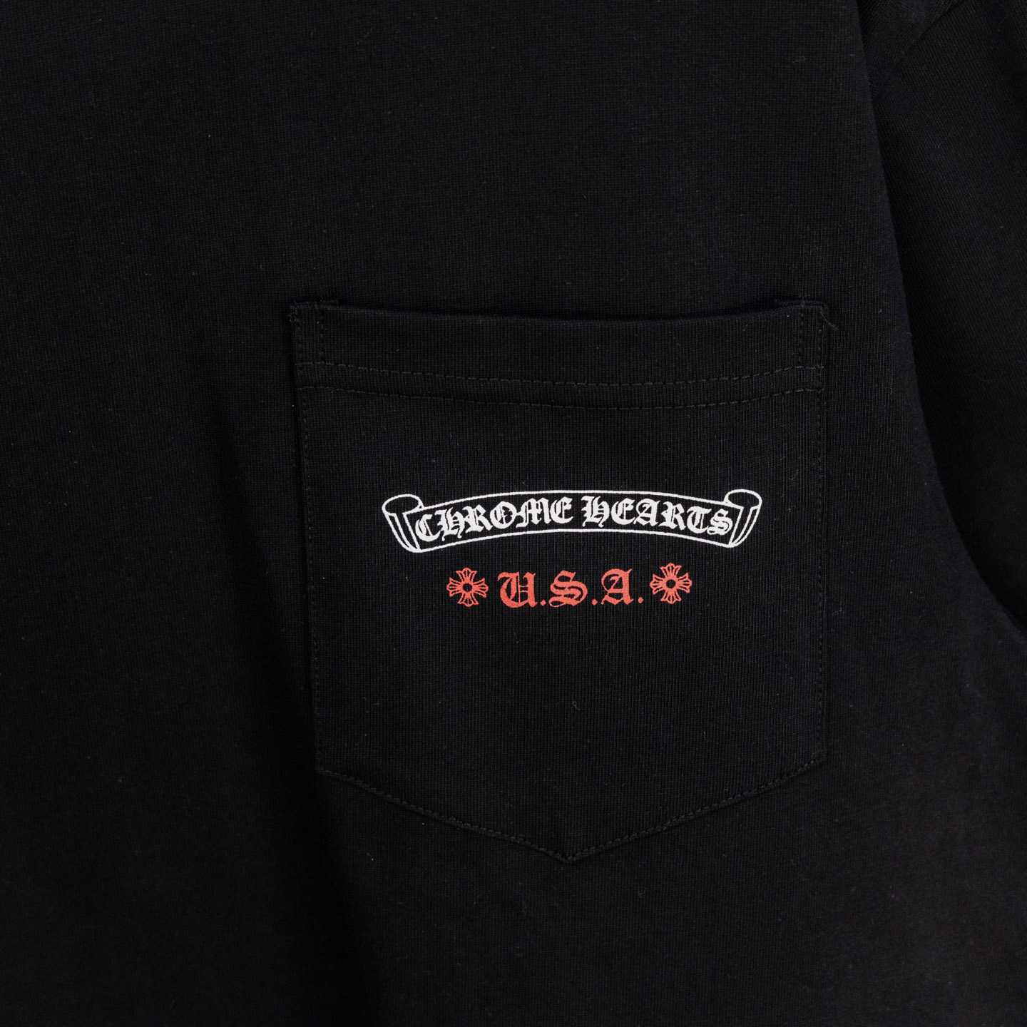Chrome Hearts USA Flag Tee 'Black' - FashionPlug