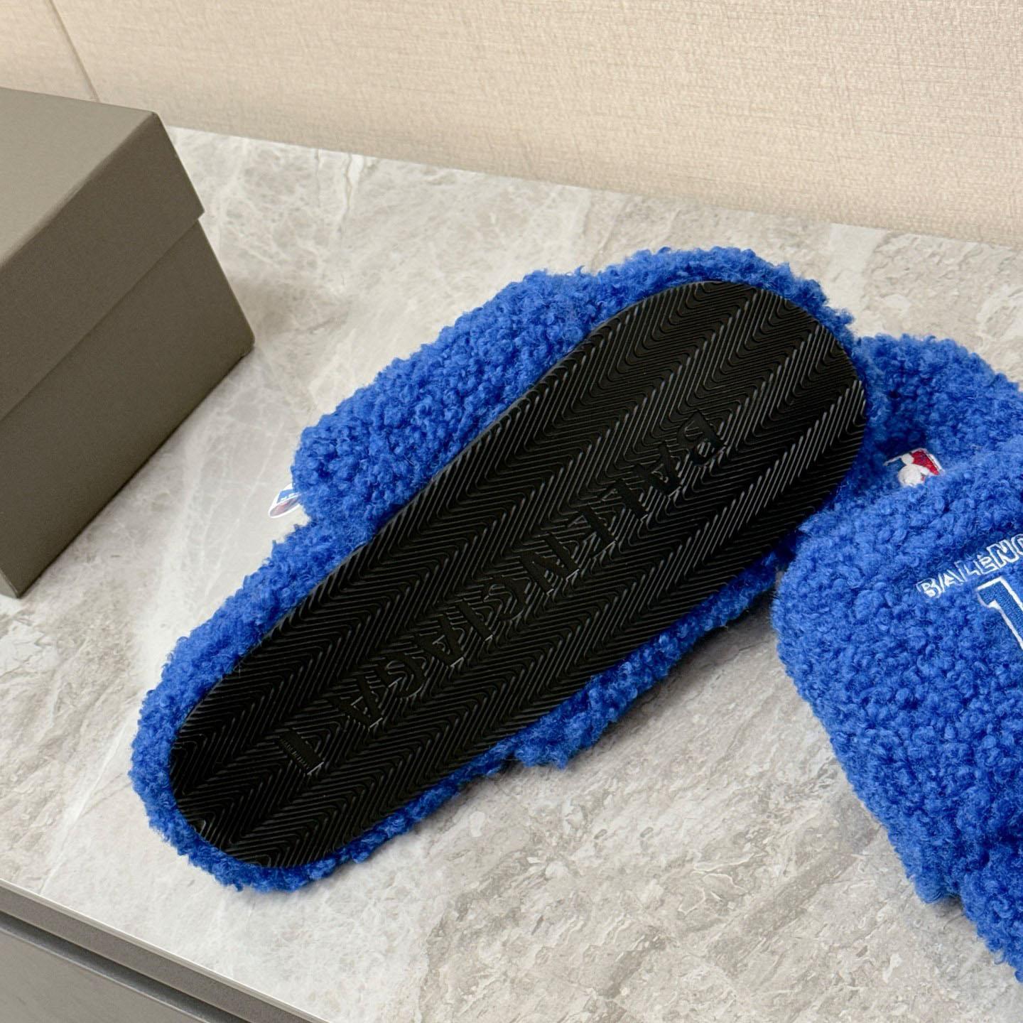 Balenciaga | Nba Collaboration Furry Open Mule - FashionPlug
