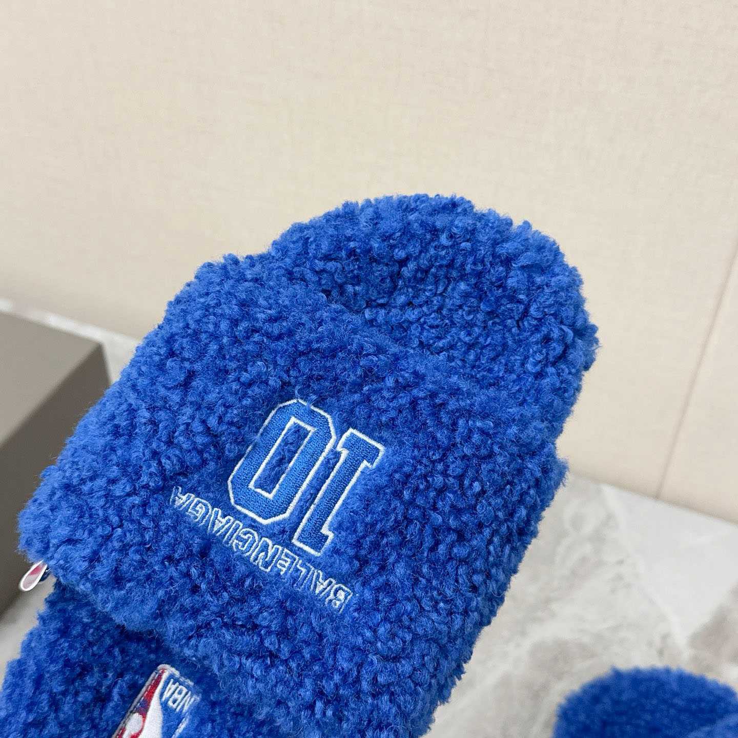 Balenciaga | Nba Collaboration Furry Open Mule - FashionPlug