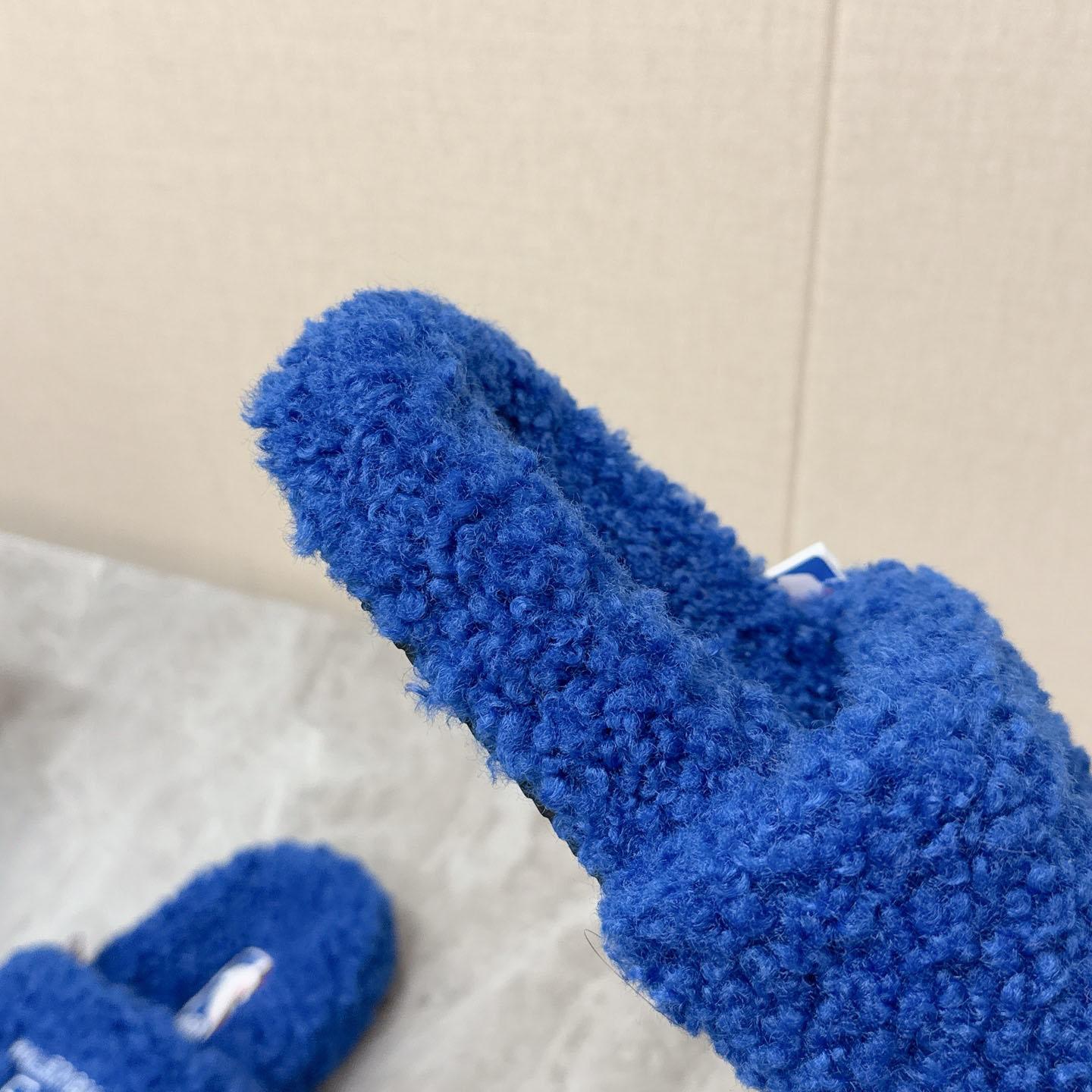 Balenciaga | Nba Collaboration Furry Open Mule - FashionPlug