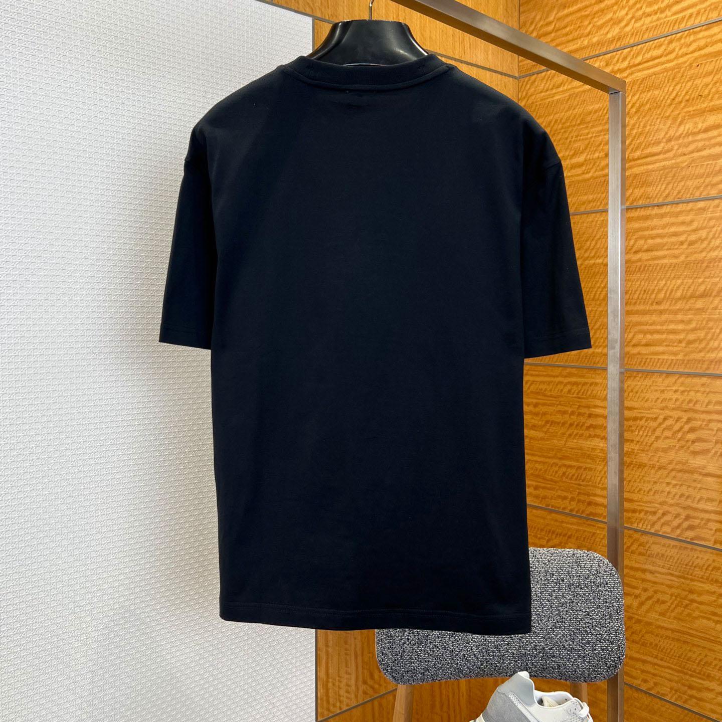 Burberry Check Knight Stamp Cotton T-shirt - FashionPlug