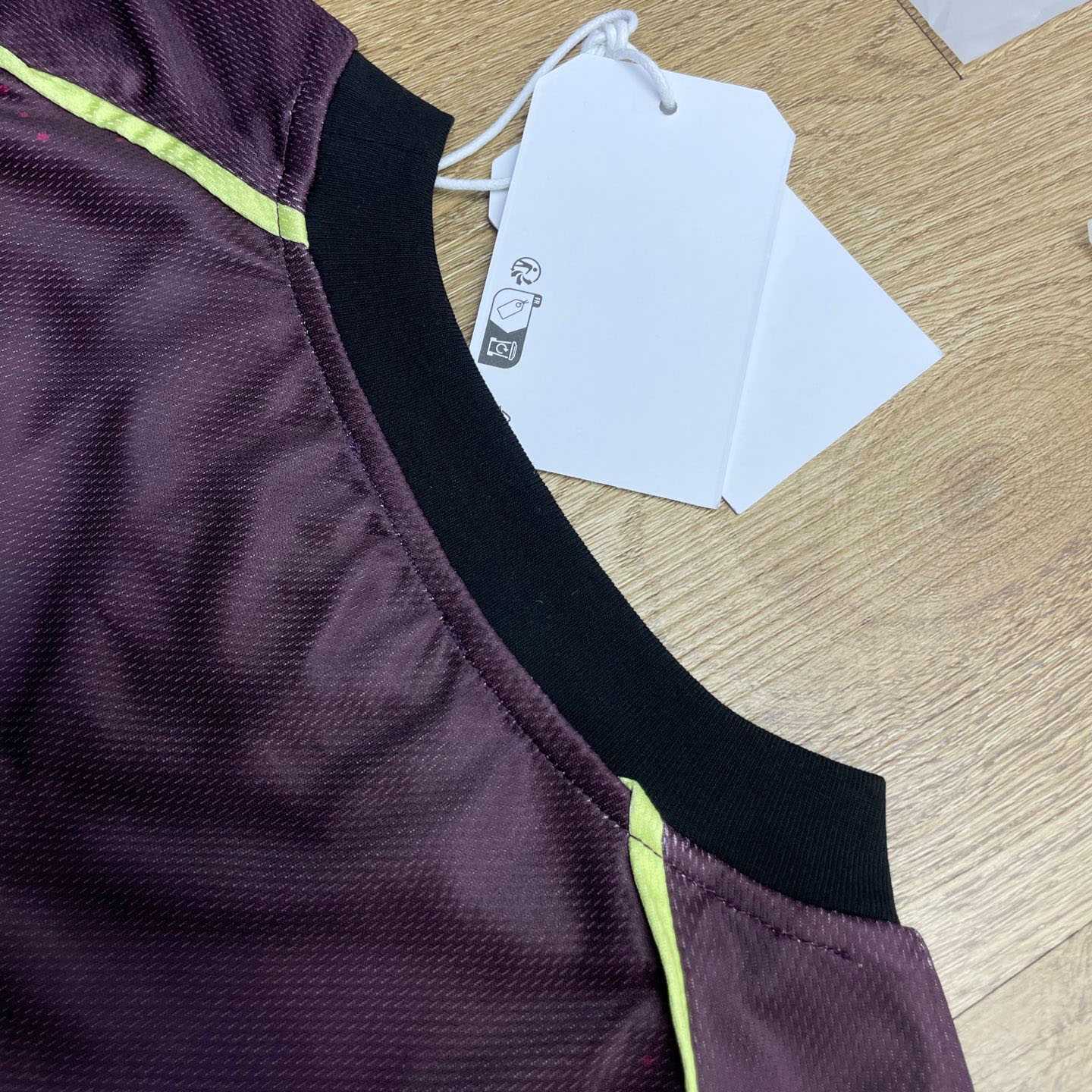 Casablanca Aubergine Gradient Short Sleeve Football Jersey   C1141 - FashionPlug