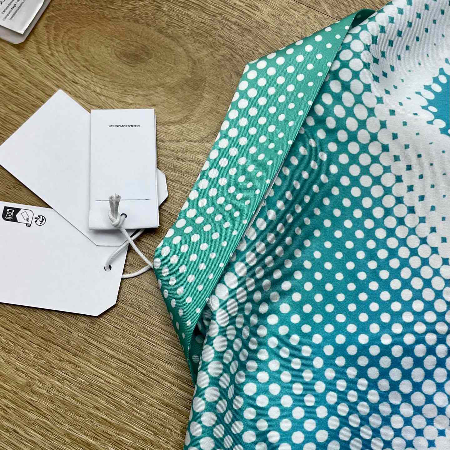 Casablanca Multicolor Halftone Logo Long Sleeve Silk Shirt CA3574 - FashionPlug