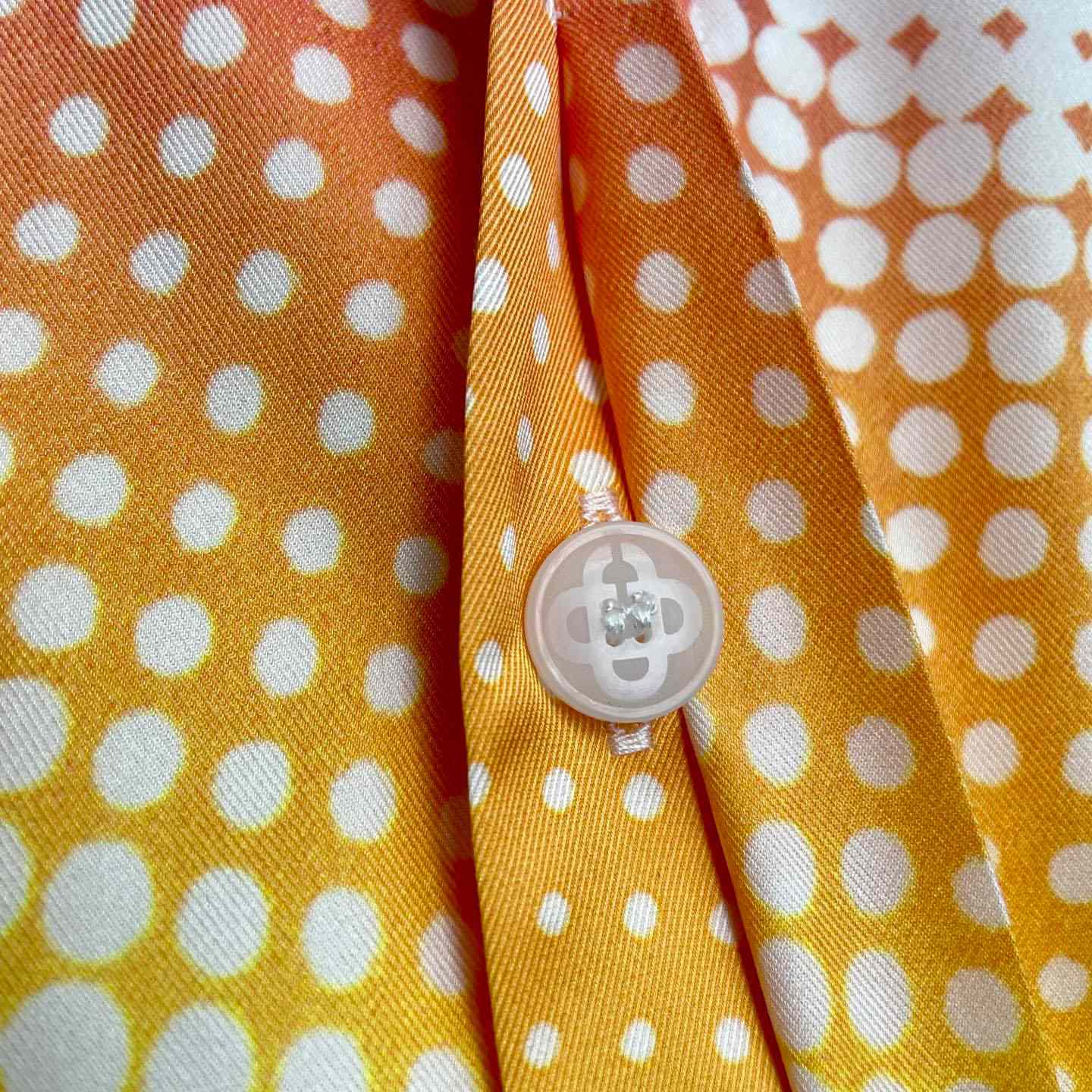 Casablanca Multicolor Halftone Logo Long Sleeve Silk Shirt CA3574 - FashionPlug