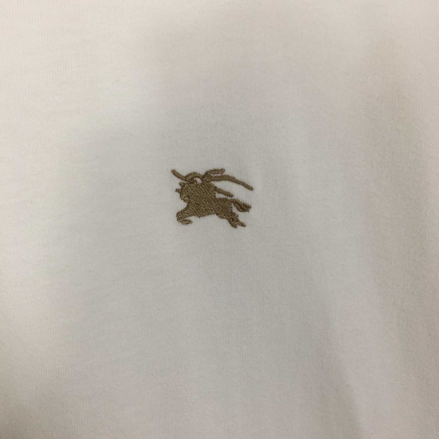 Burberry Check Trim Cotton T-shirt - FashionPlug