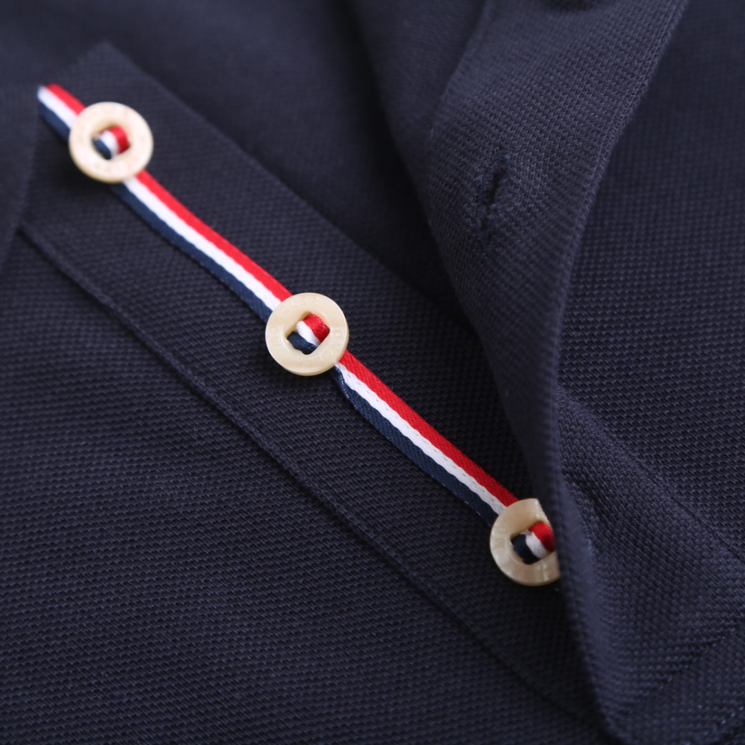 Moncler Logo Patch Cotton Polo Shirt - FashionPlug