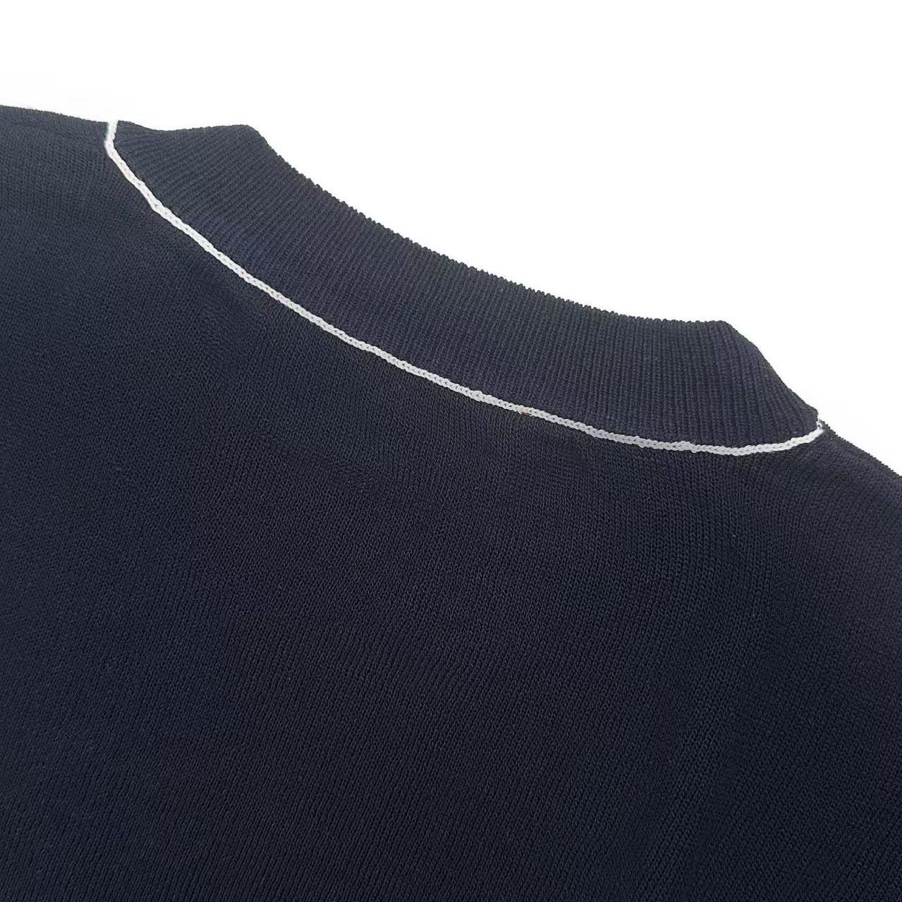 Gucci Knit Silk Linen T-shirt With Intarsia - FashionPlug