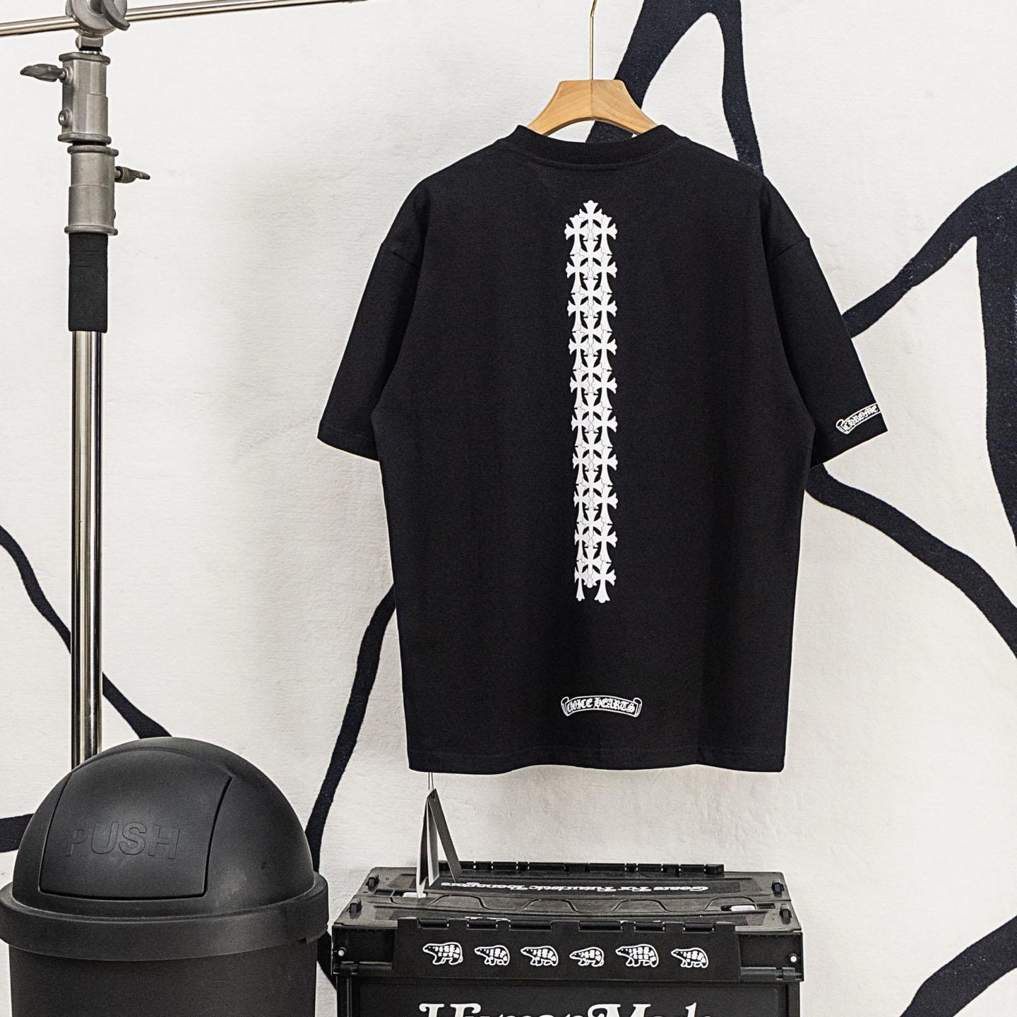 Chrome Hearts Cross Tire Tracks Pocket T-Shirt 'Black' - FashionPlug