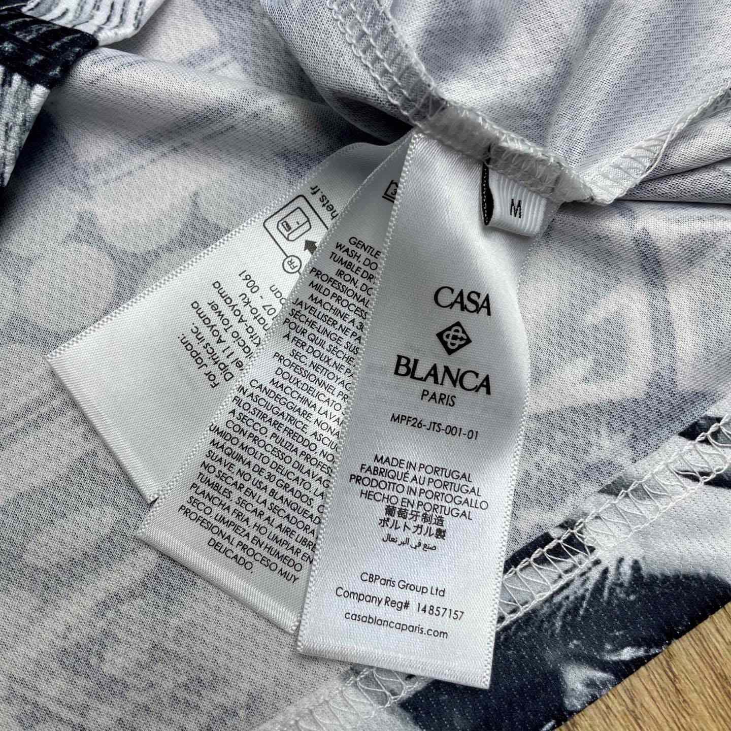 Casablanca Rave Collage Short Sleeve Mesh T‑Shirt C1140 - FashionPlug