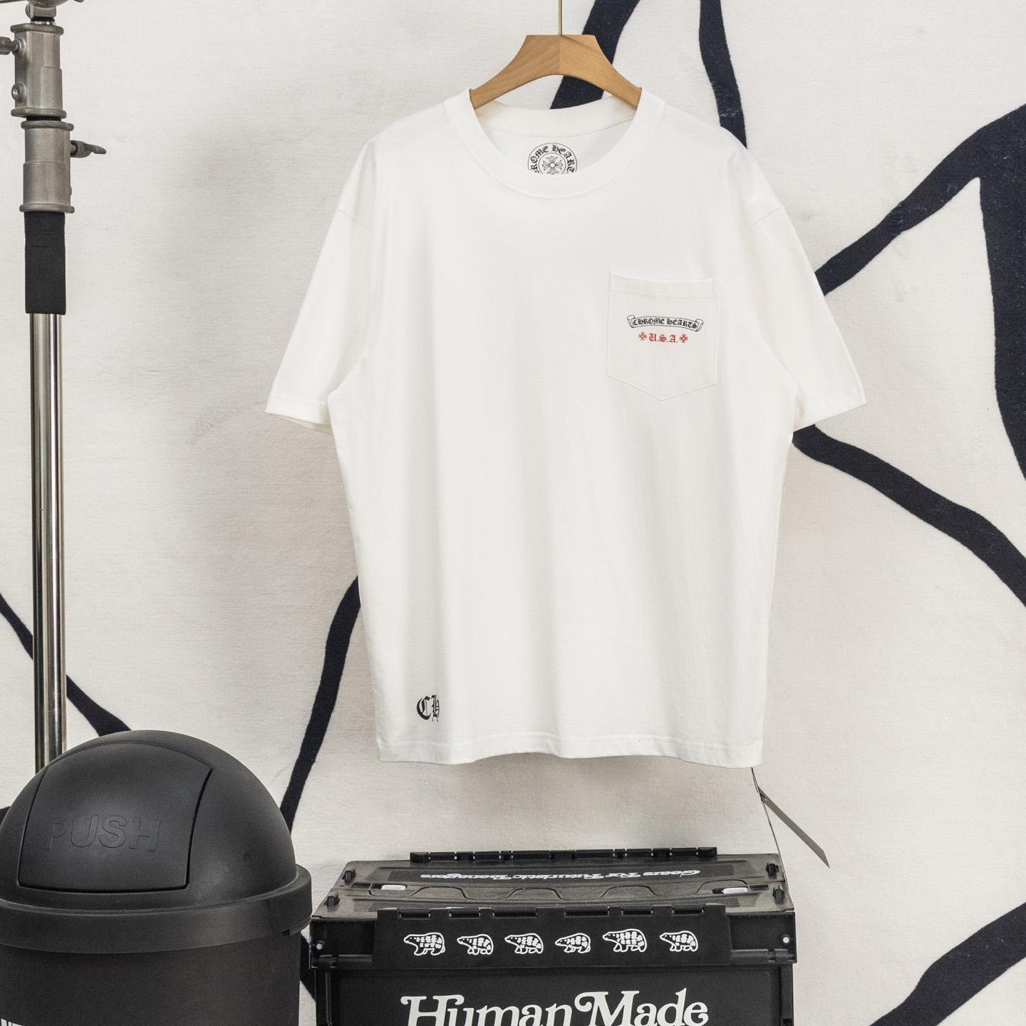 Chrome Hearts USA Flag Tee 'White' - FashionPlug