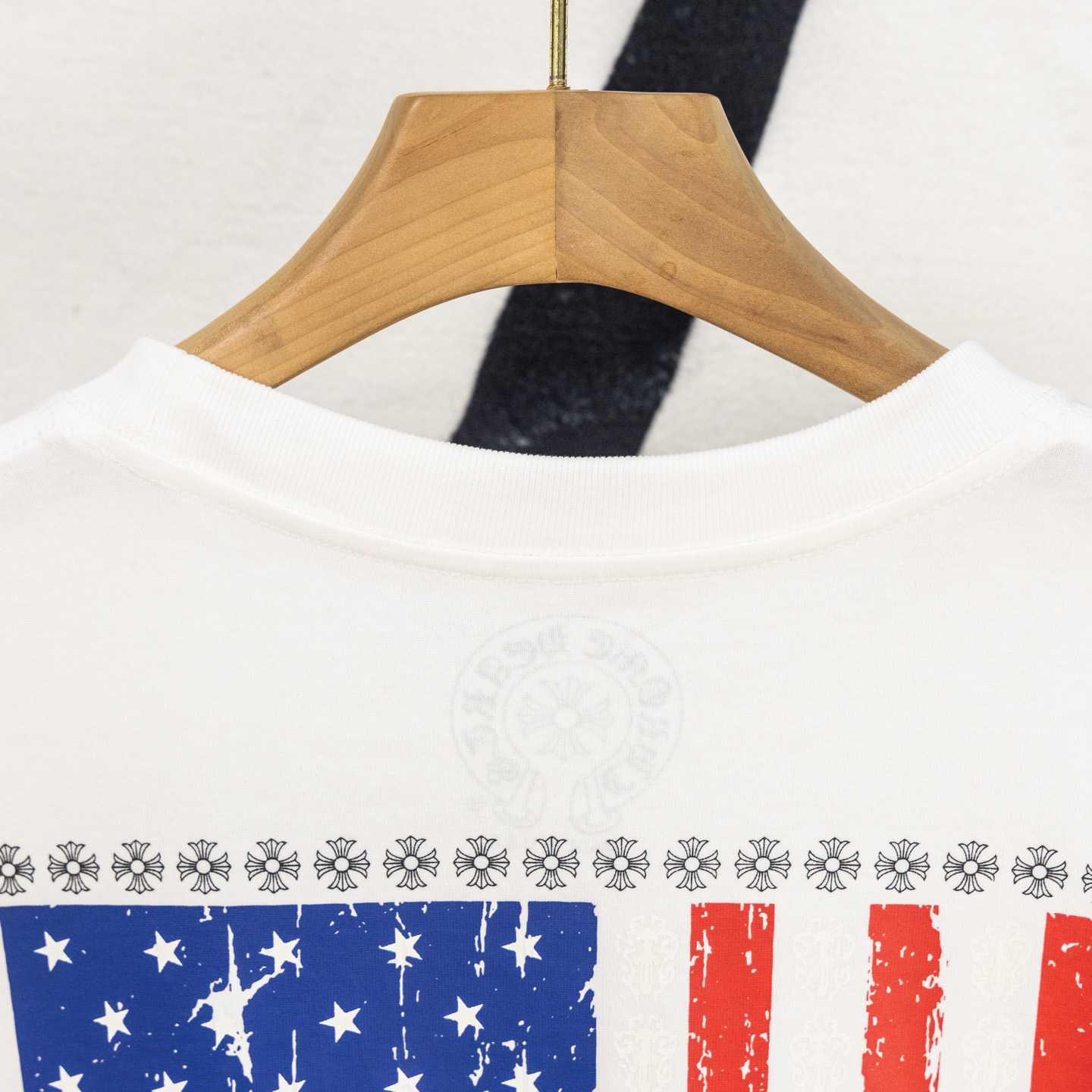 Chrome Hearts USA Flag Tee 'White' - FashionPlug