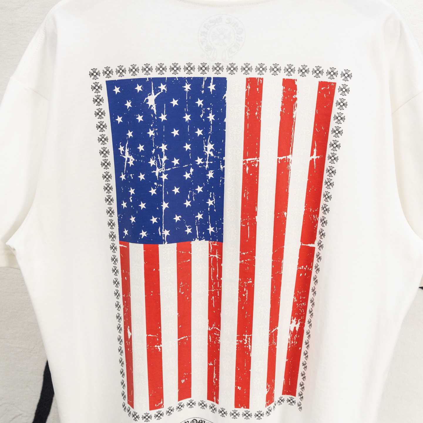 Chrome Hearts USA Flag Tee 'White' - FashionPlug