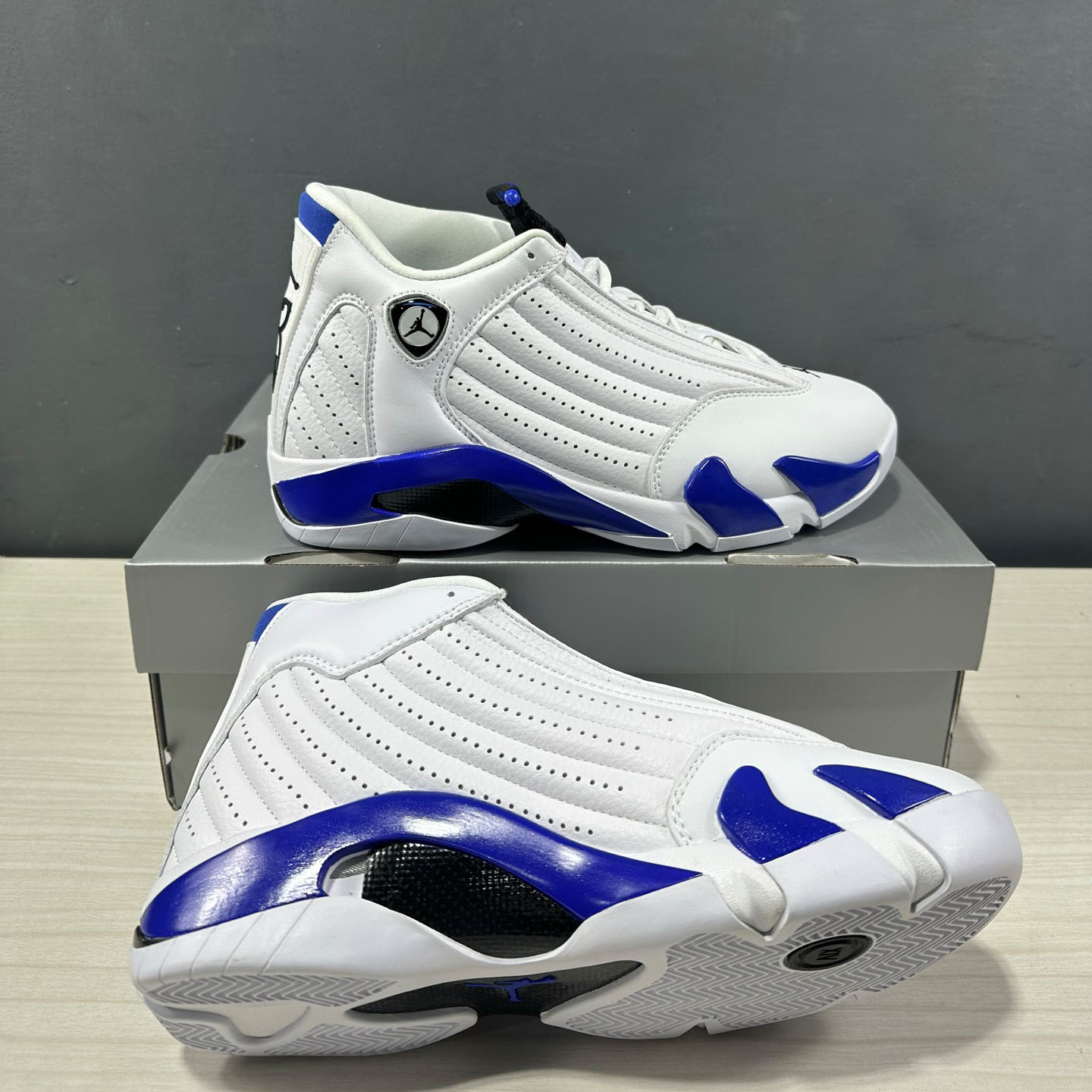  Jordan Air Jordan 14 retro hyper royal Sneakers       487471-104  - FashionPlug