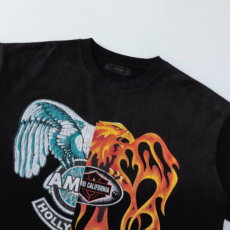 Amiri Spliced  Oversized Tee - FashionPlug