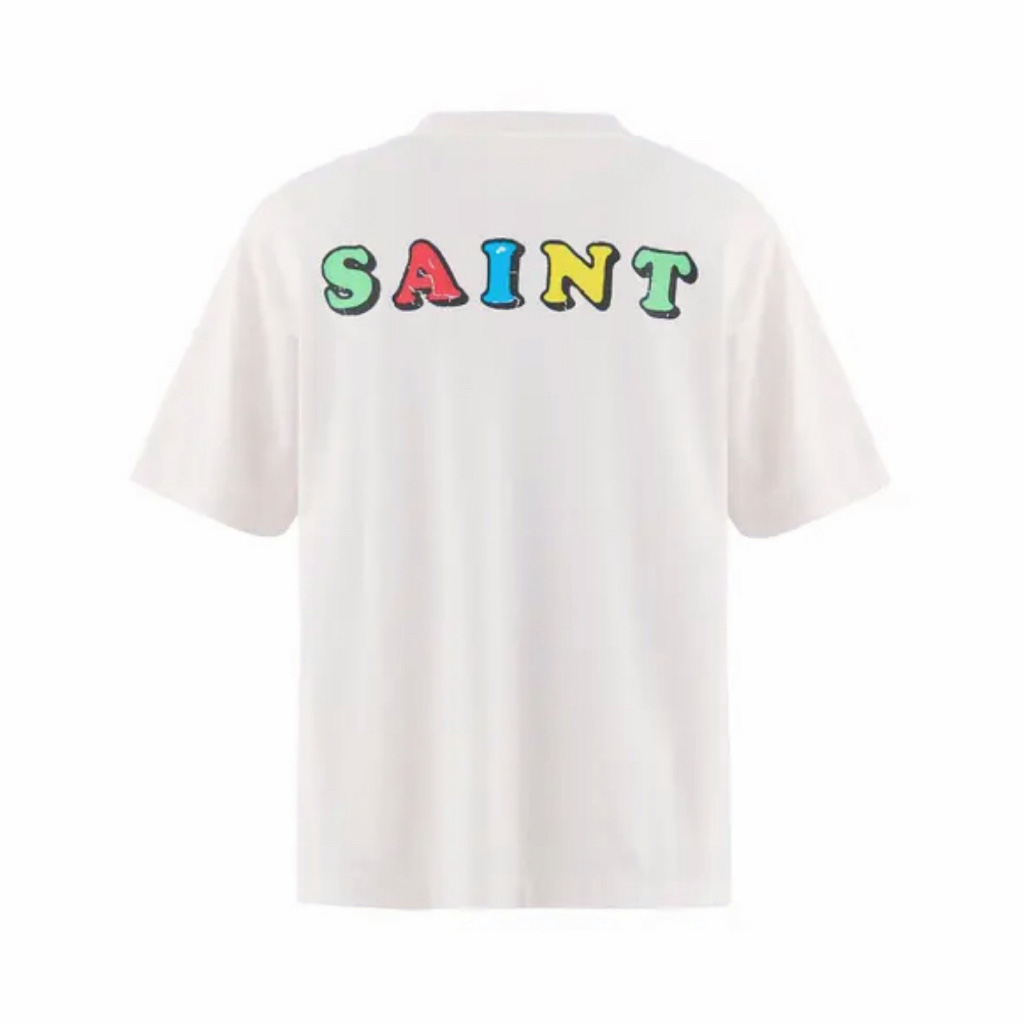 Saint Michael   'Destroy' SS T-Shirt In White - FashionPlug