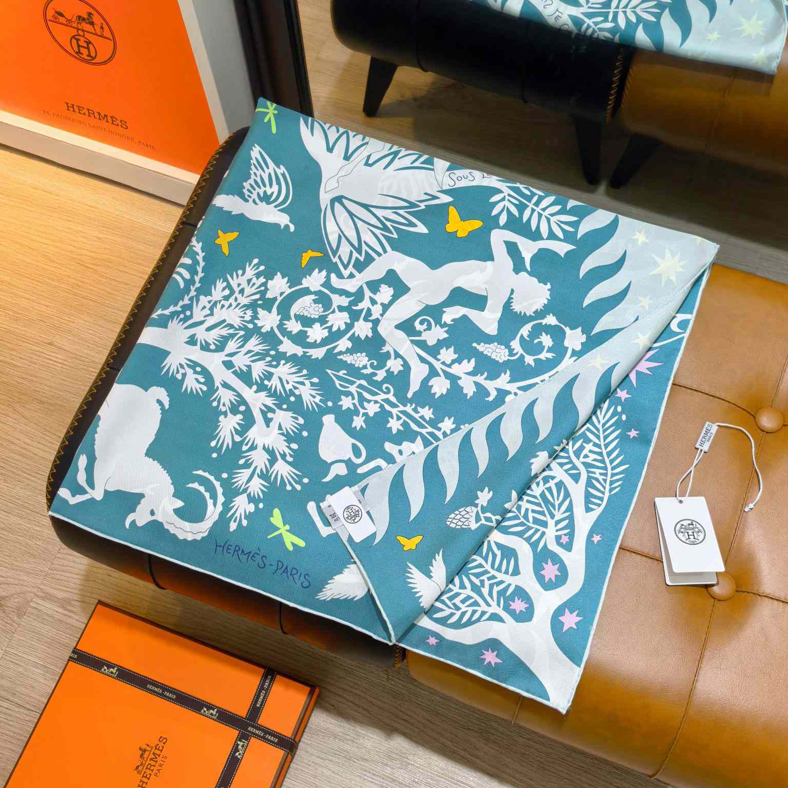 Hermes Sous le Charme D'Orphee Detail Scarf  - FashionPlug