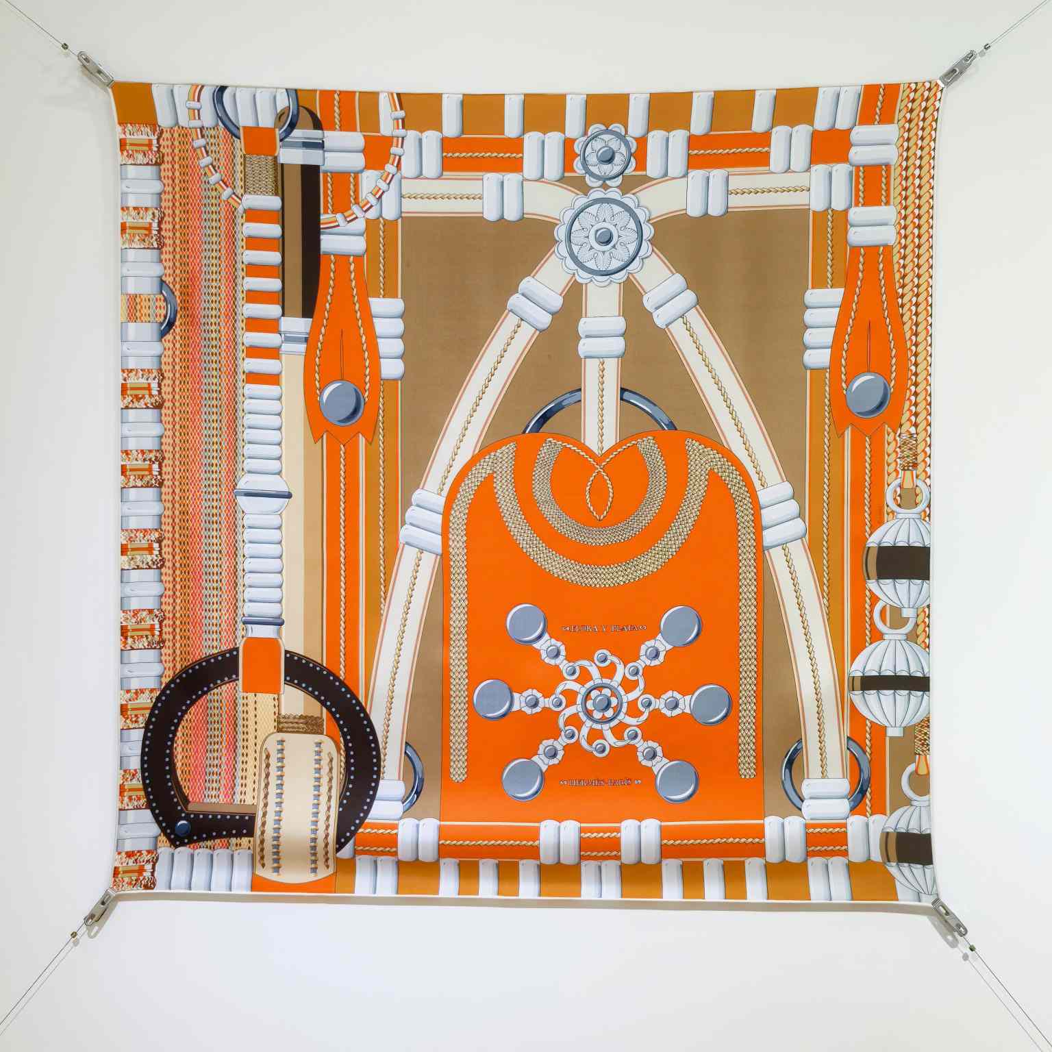 Hermes Flora Y Plata Scarf 90 - FashionPlug