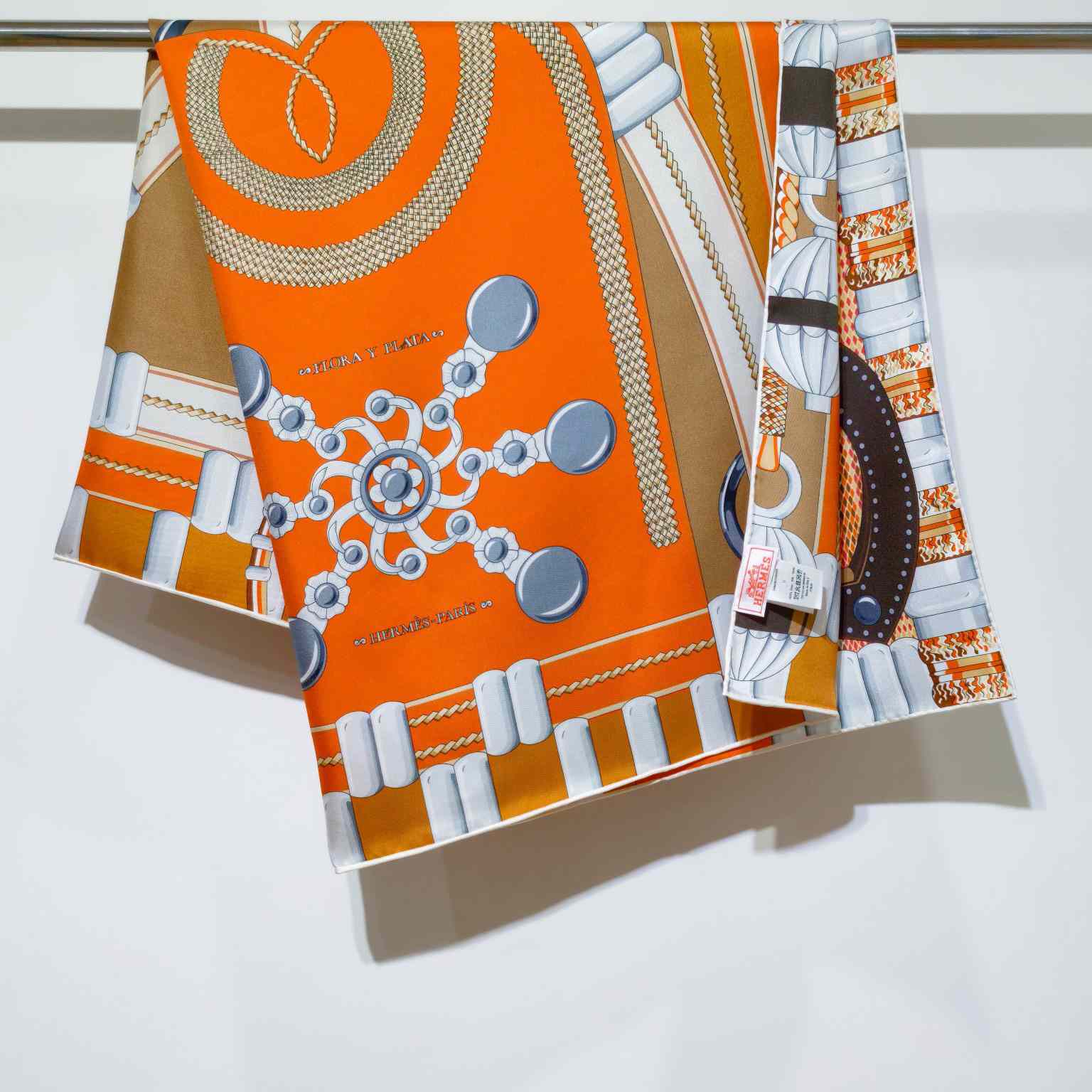 Hermes Flora Y Plata Scarf 90 - FashionPlug