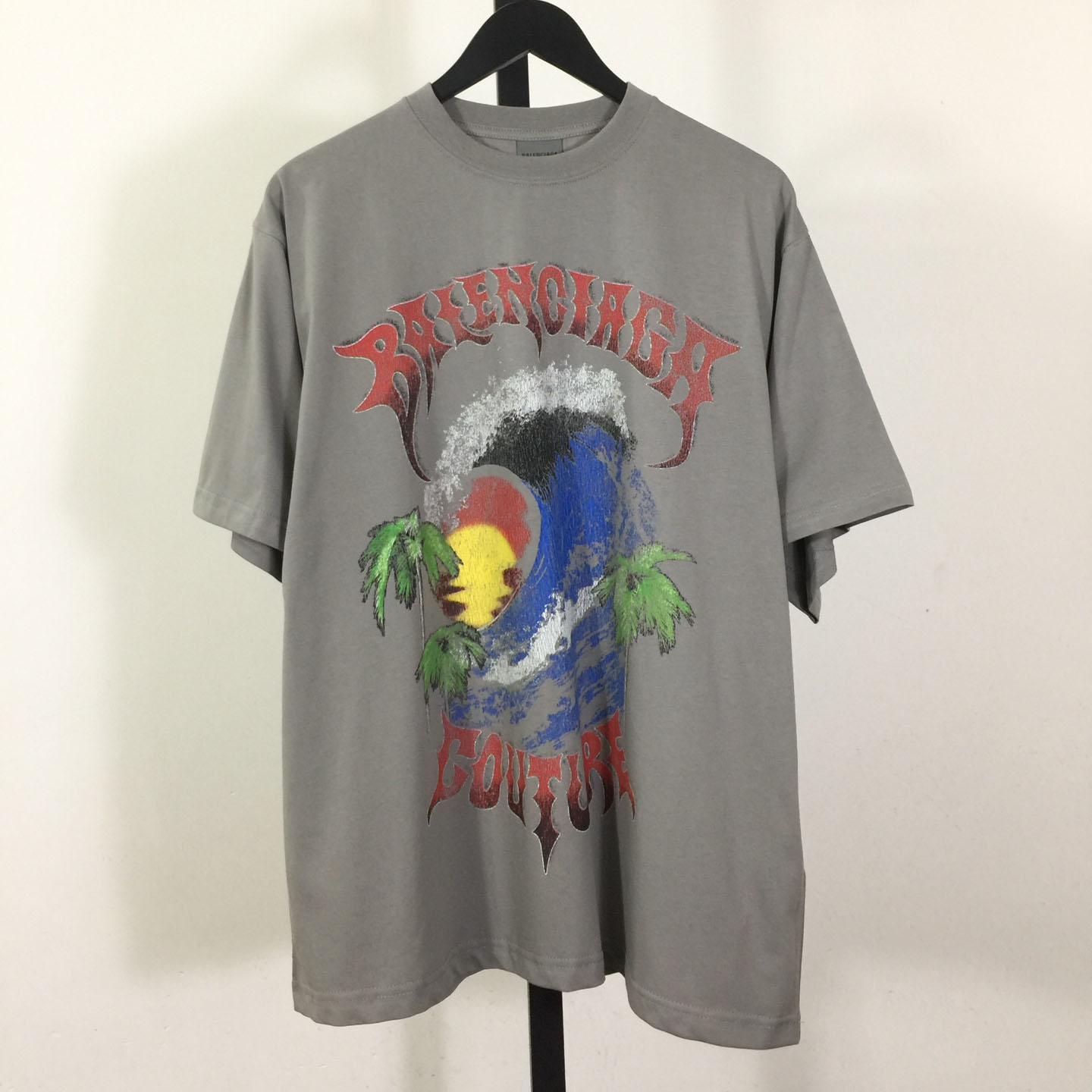 Balenciaga Vintage Surfer Oversized T-shirt  - FashionPlug