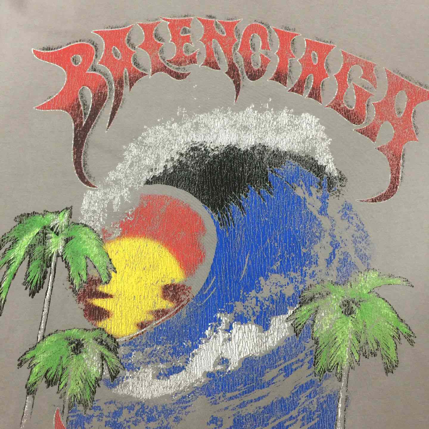 Balenciaga Vintage Surfer Oversized T-shirt  - FashionPlug