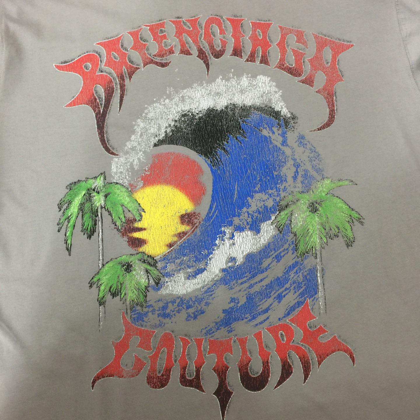 Balenciaga Vintage Surfer Oversized T-shirt  - FashionPlug