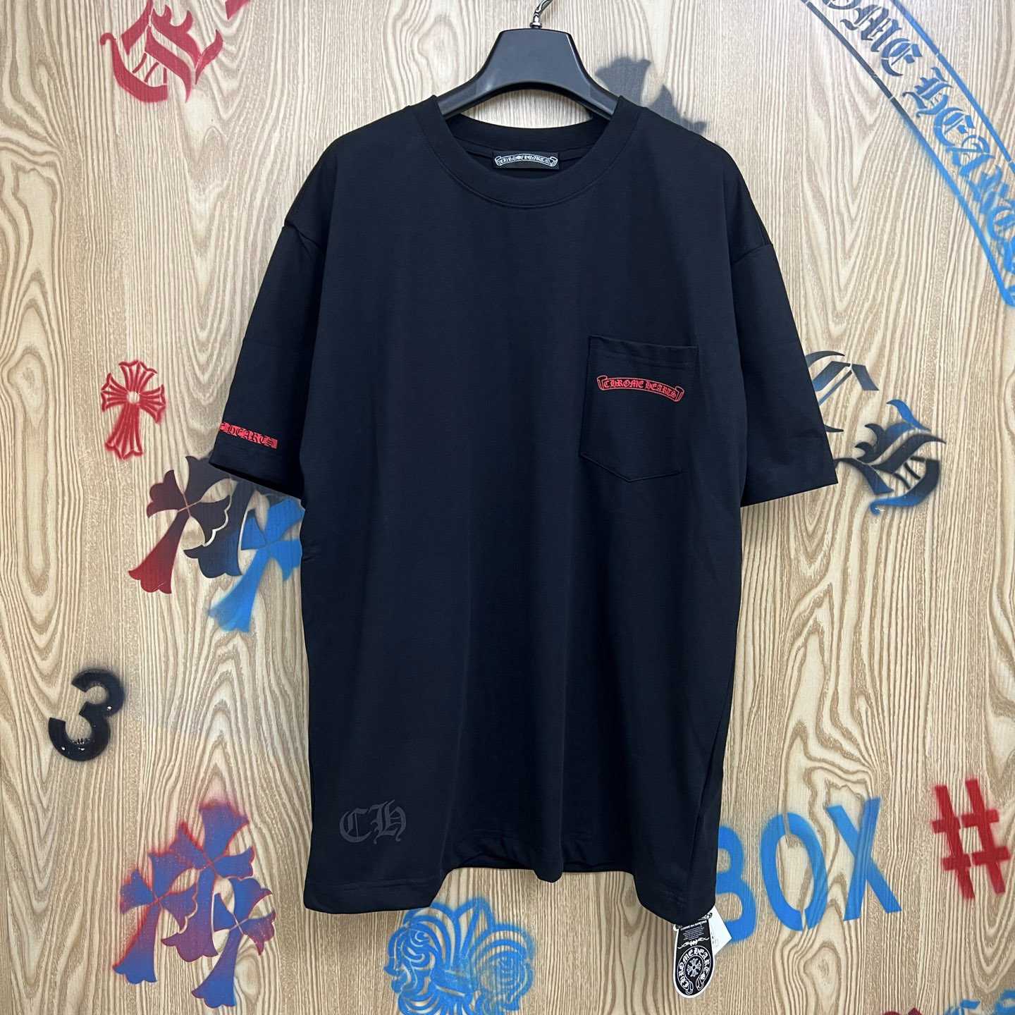 Chrome Hearts Vertical Logo T-Shirt   'Black' - FashionPlug